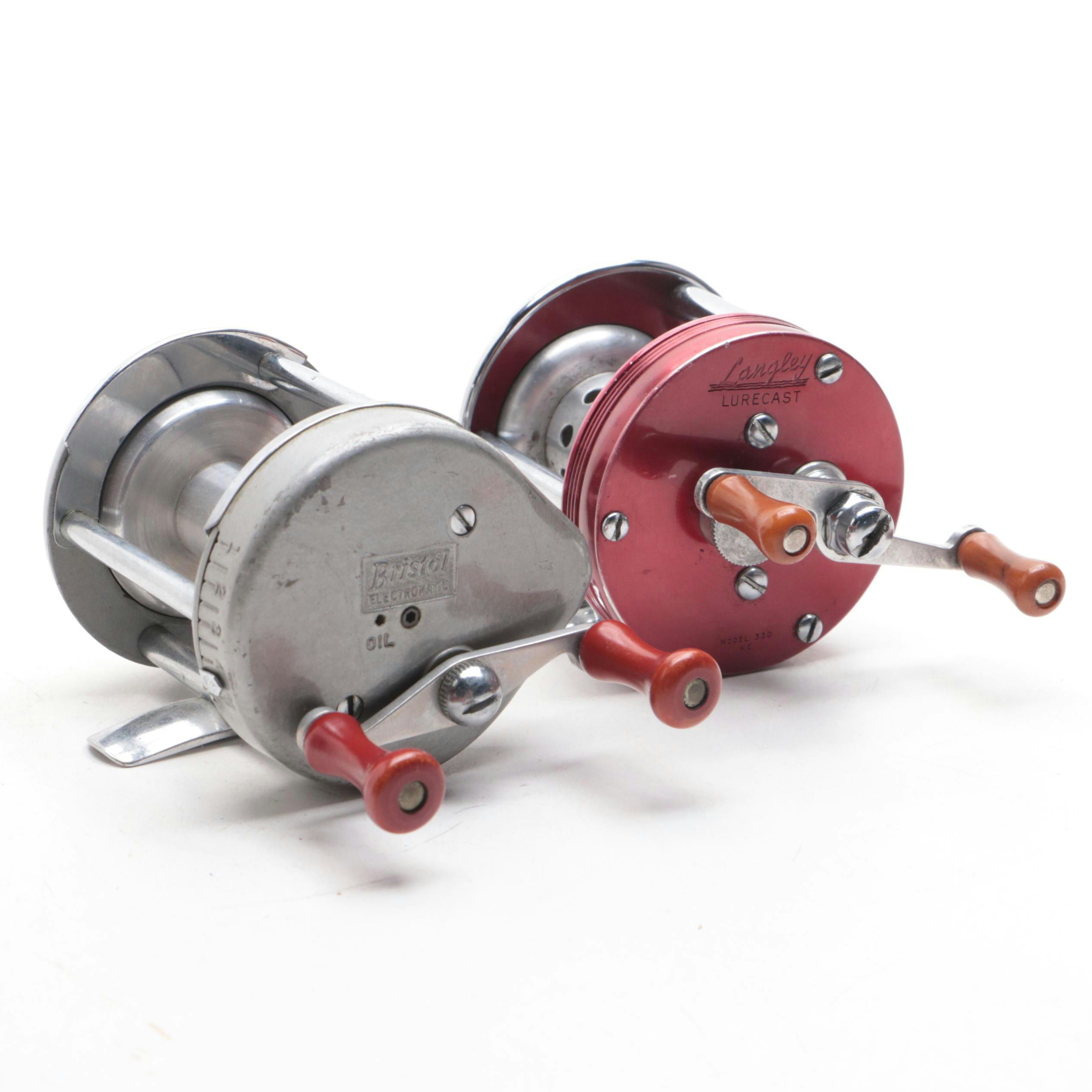 Bristol Electromatic and Langley Lurecast Fishing Reels