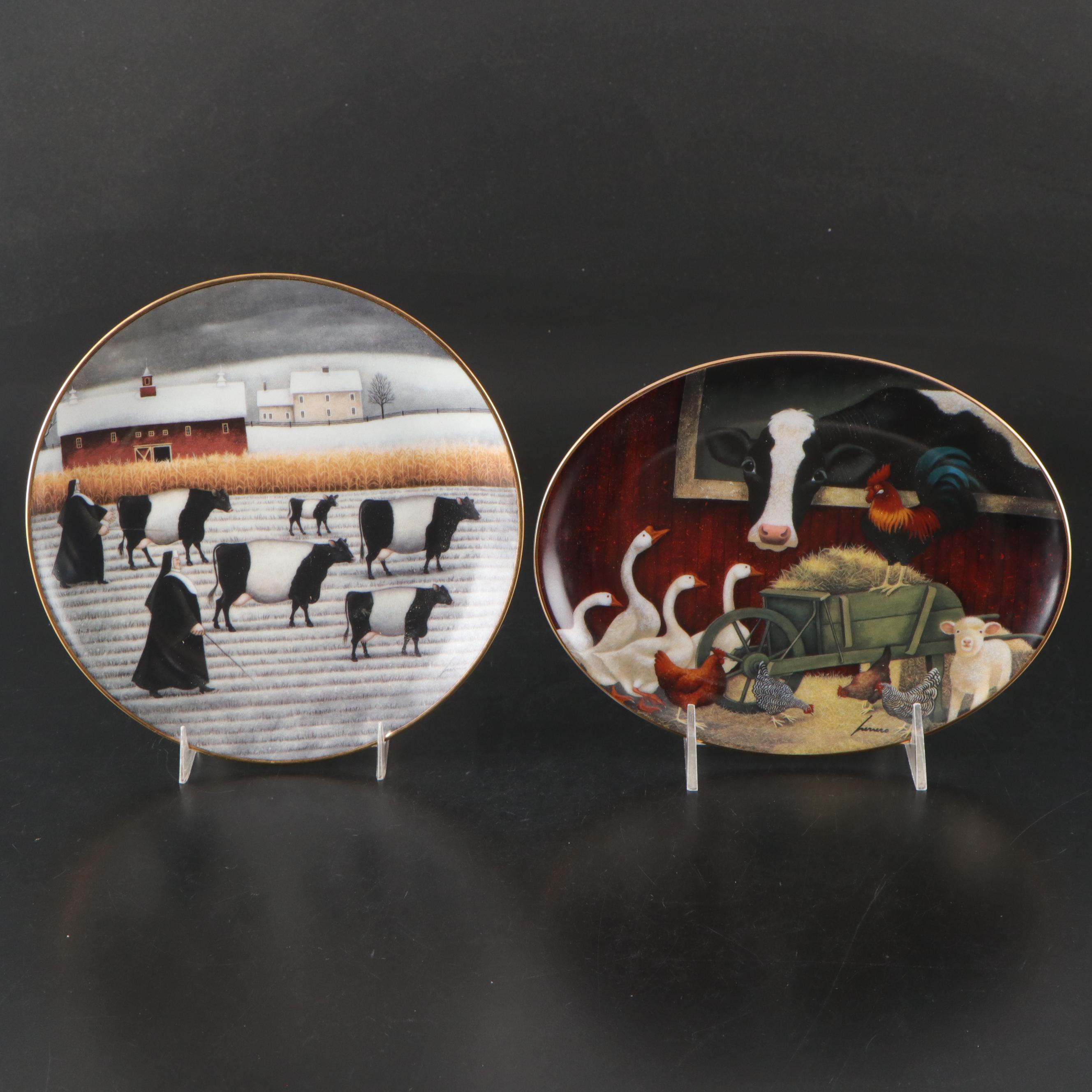 Franklin Mint Limited Edition Porcelain Plates with Ceramic Bowls and More