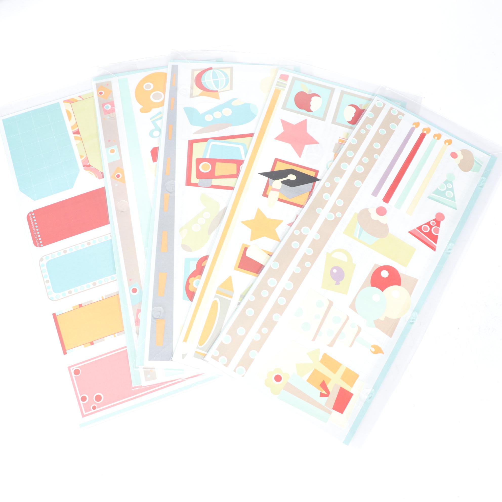 Paper Crafting Supplies Assortment with Organizer Shoulder Bag