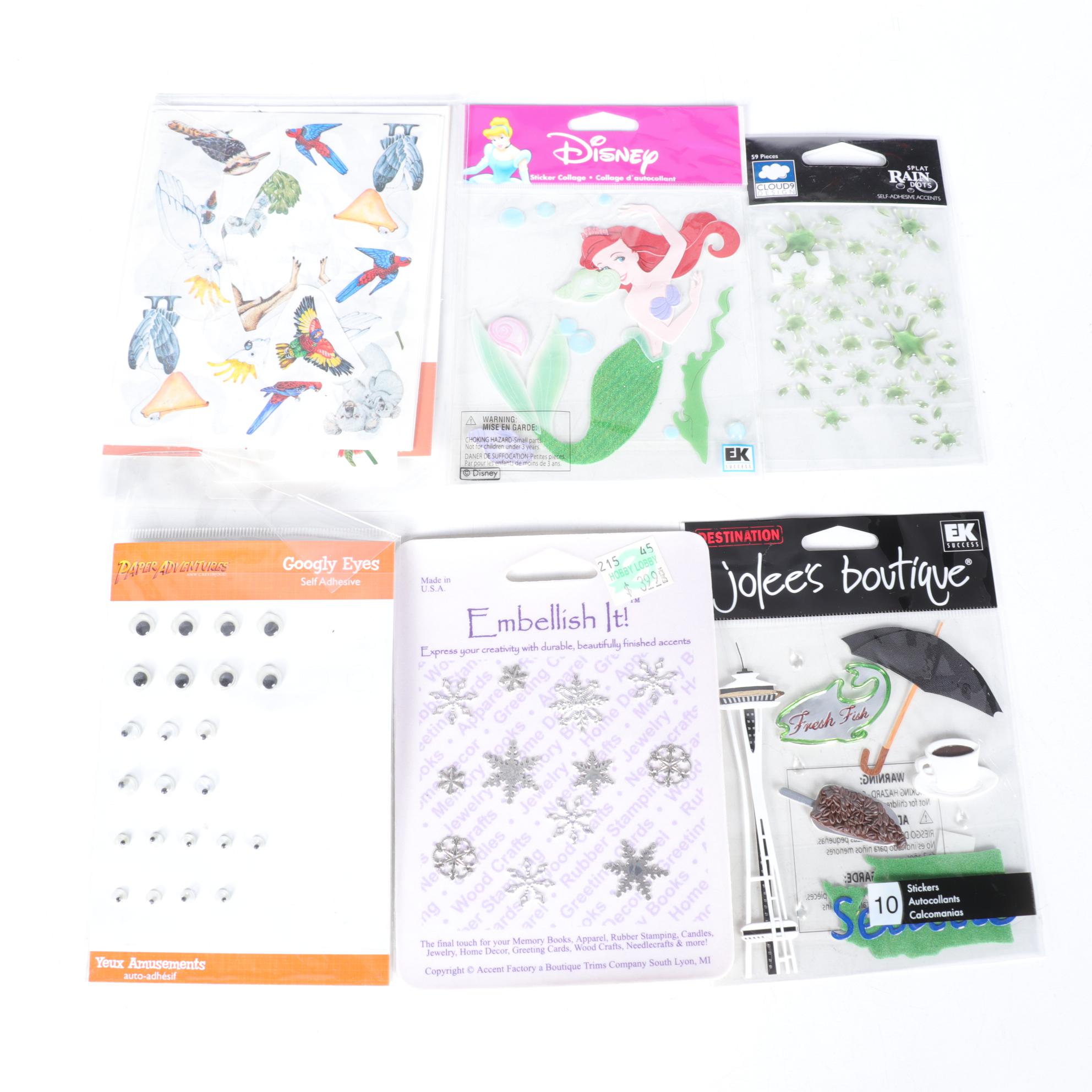 Paper Crafting Supplies Assortment with Organizer Shoulder Bag