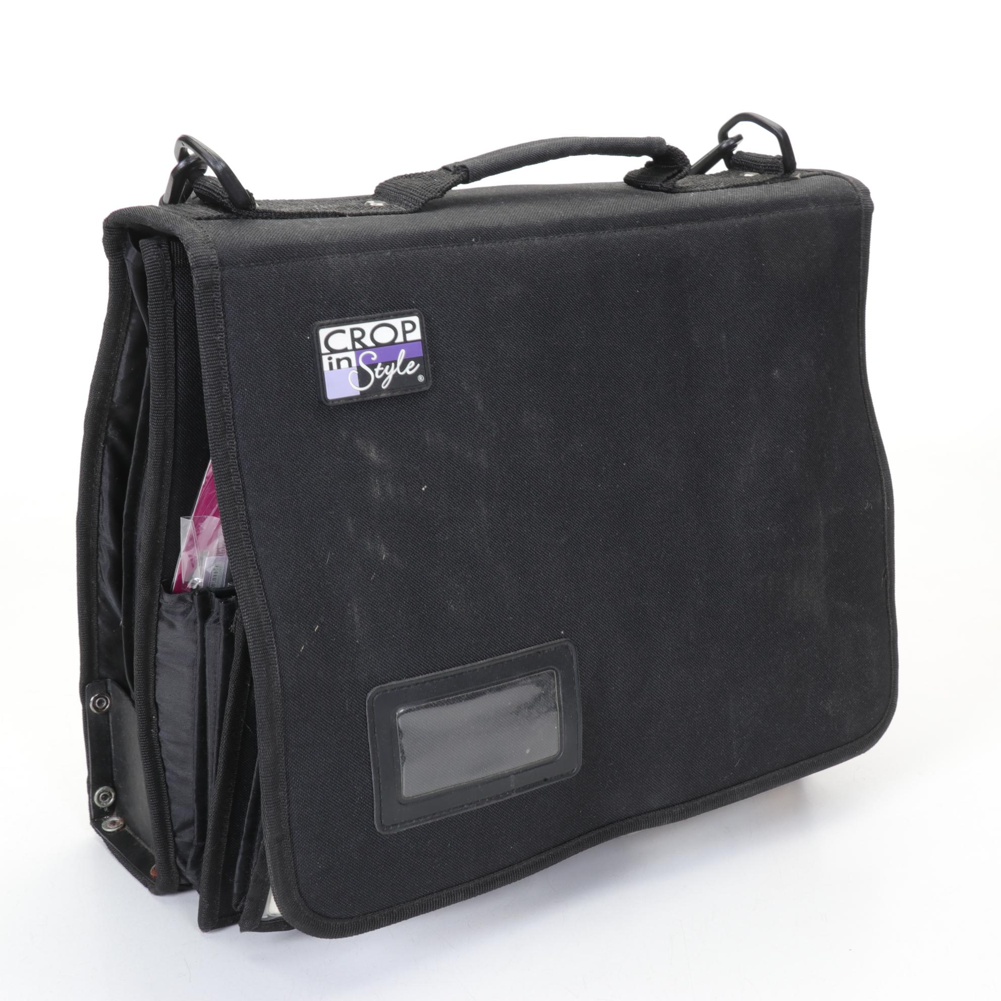 Paper Crafting Supplies Assortment with Organizer Shoulder Bag