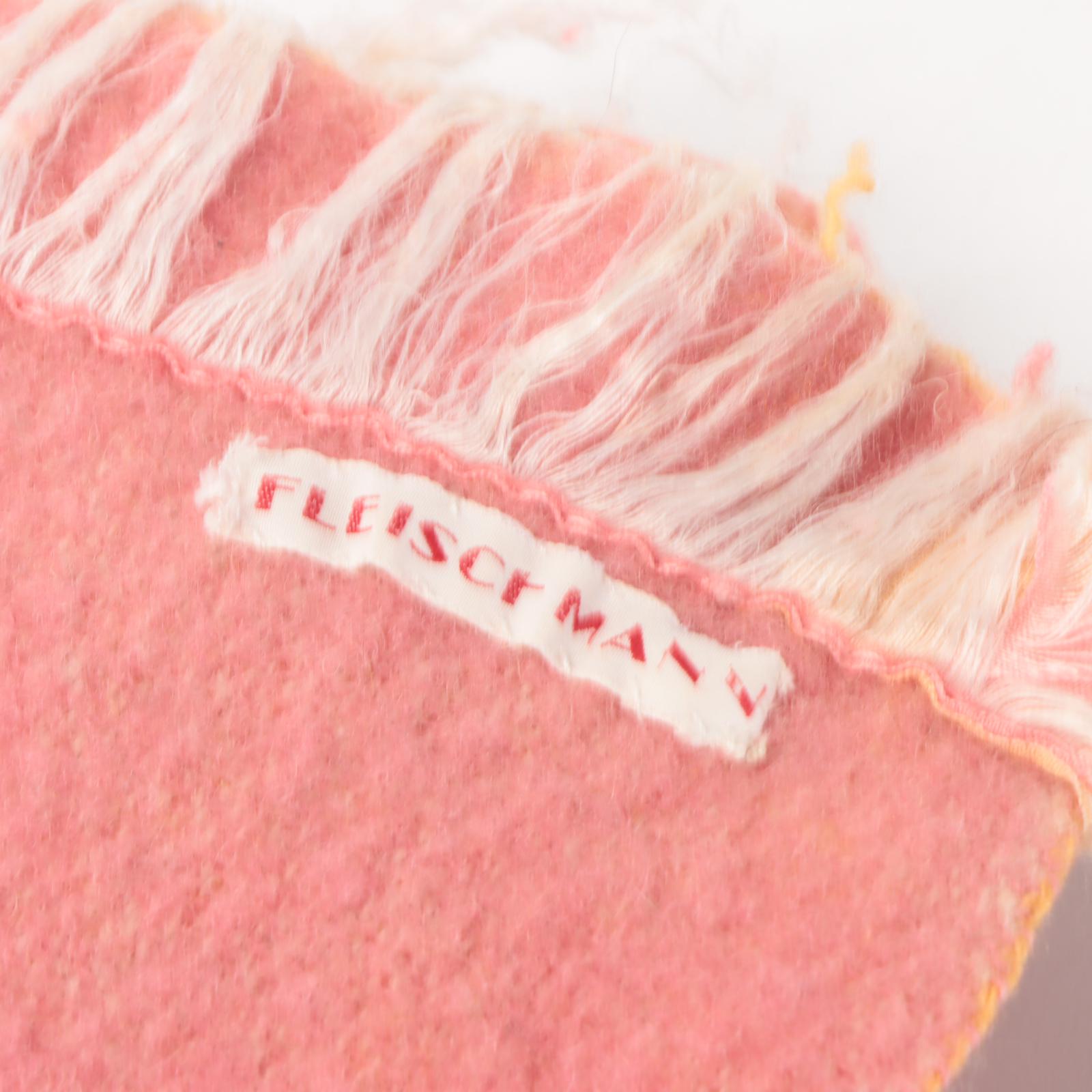 North Star, Fleischmann and The New Bremen Blanket Pink and Maroon Wool Blankets