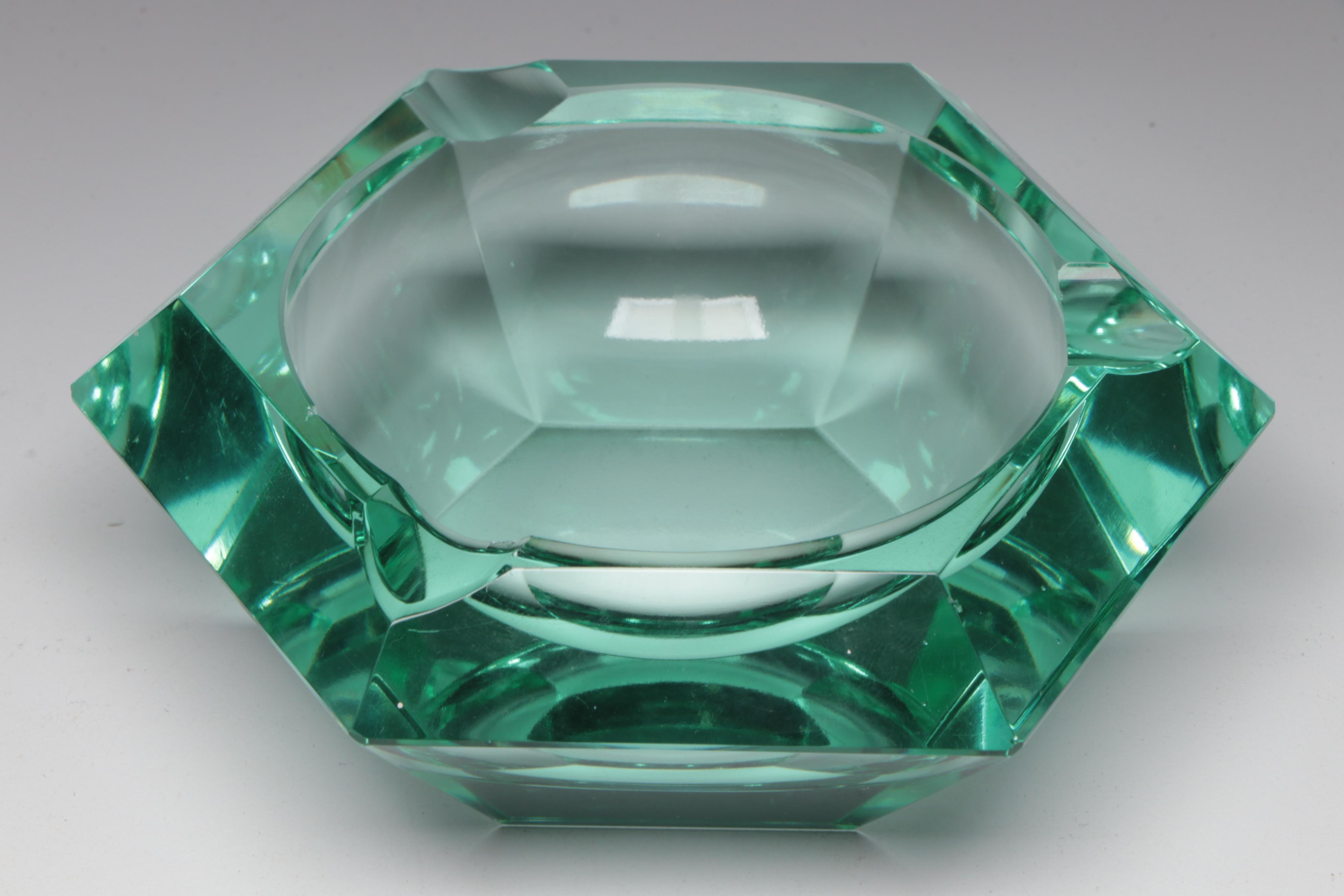 Art Glass Chili Pepper Figurine with Ashtray