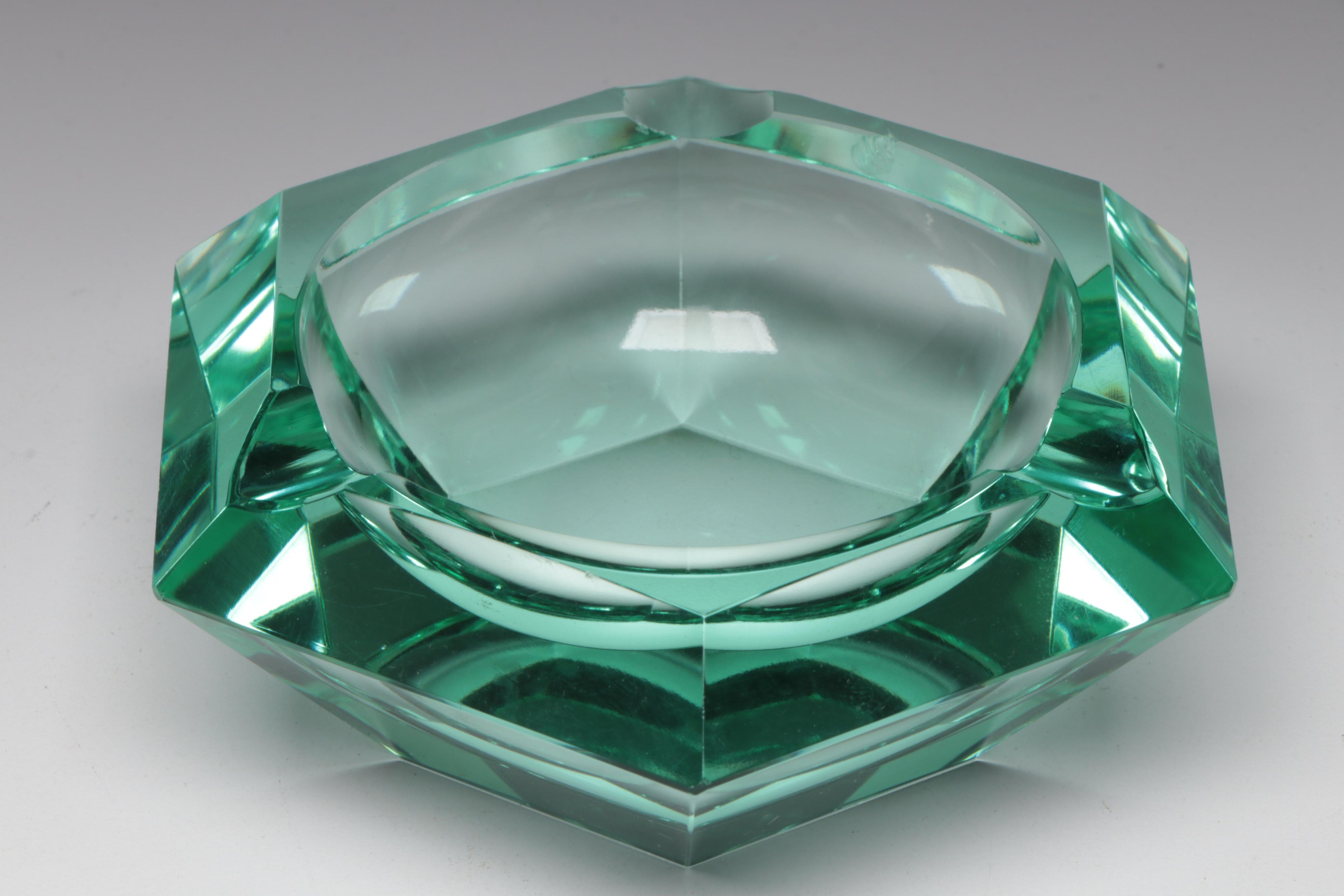 Art Glass Chili Pepper Figurine with Ashtray