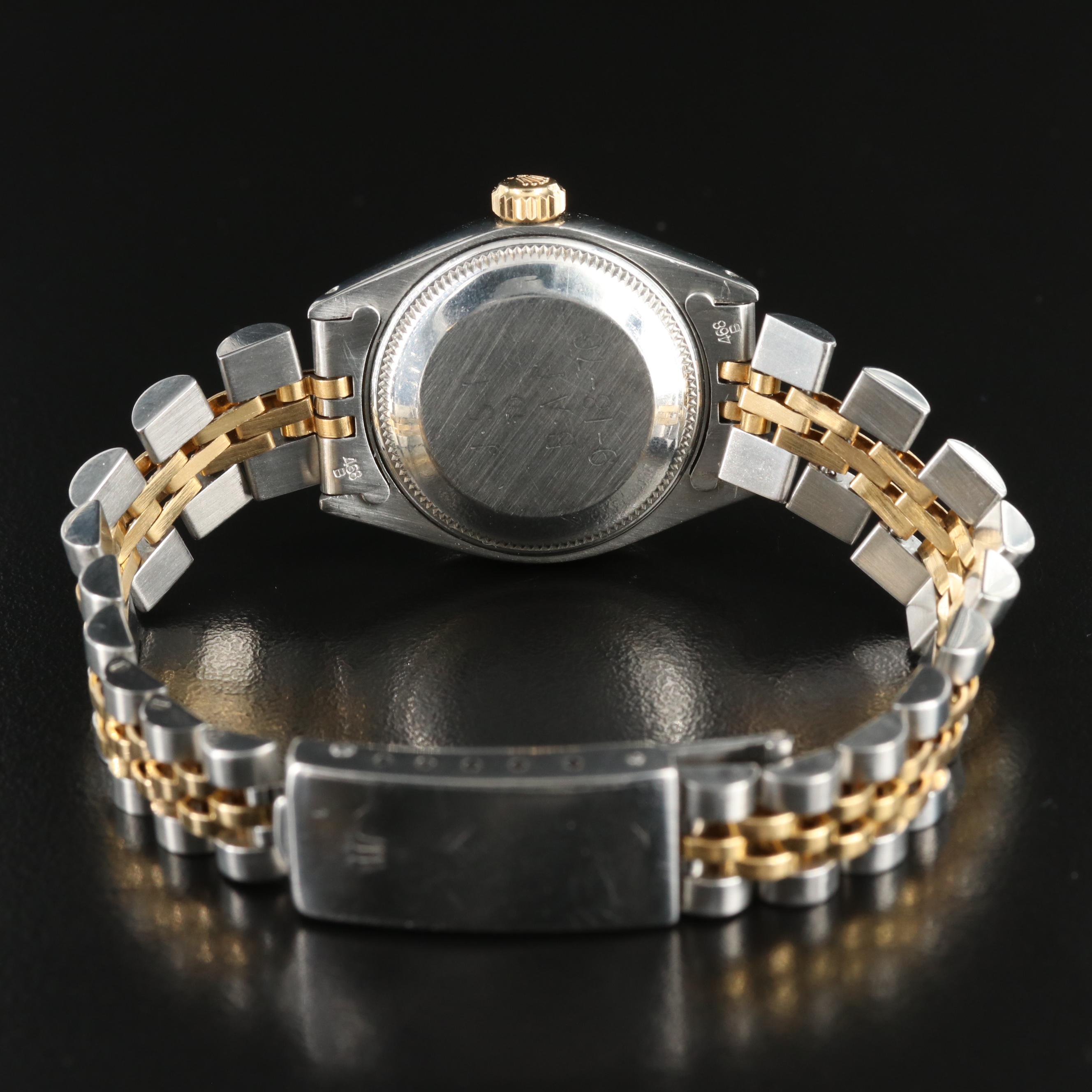 1975 Rolex Datejust 6917 Two-Tone Factory Diamond Dial Watch