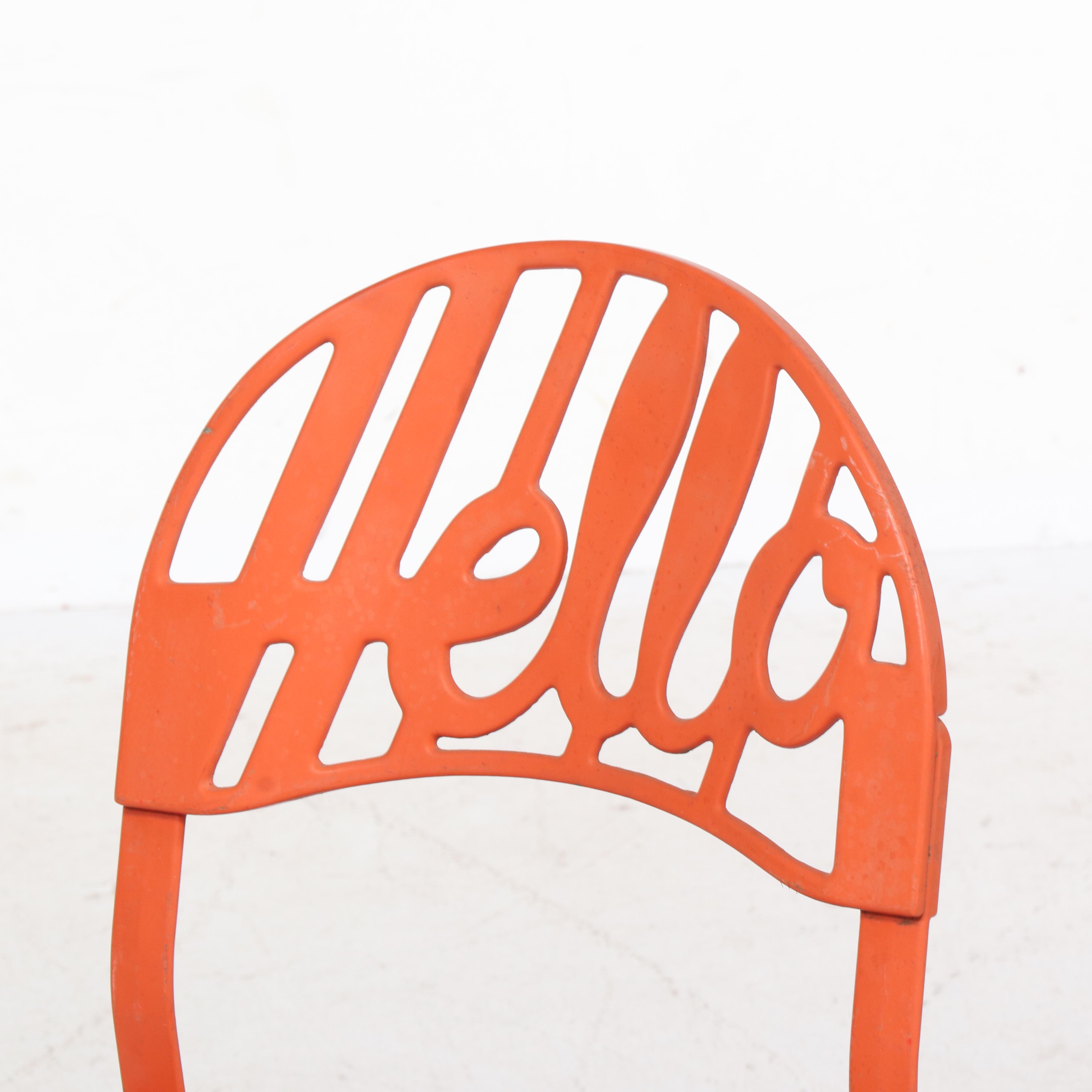 Jeremy Harvey for Artifort "Hello There" Cast Aluminum Side Chair