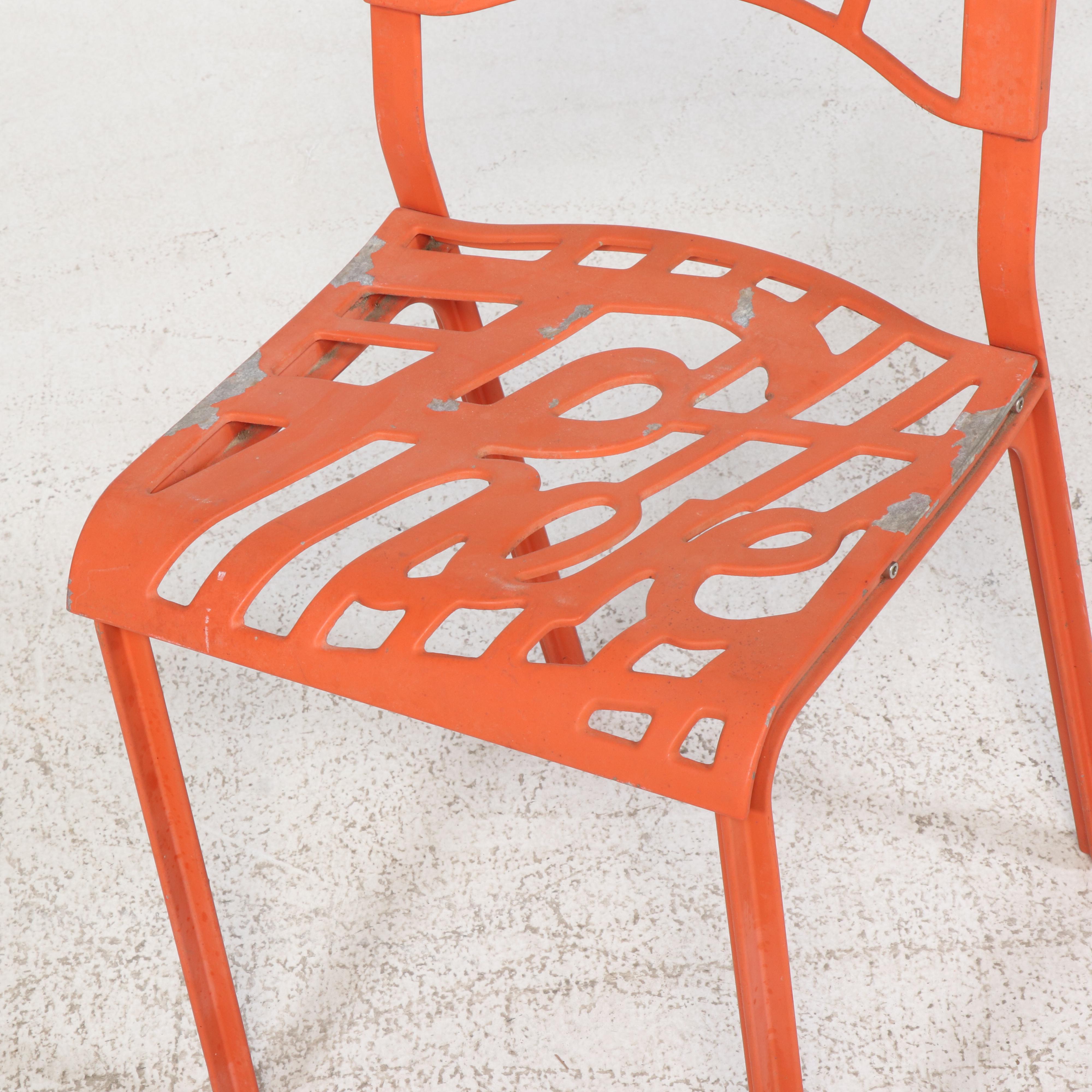 Jeremy Harvey for Artifort "Hello There" Cast Aluminum Side Chair