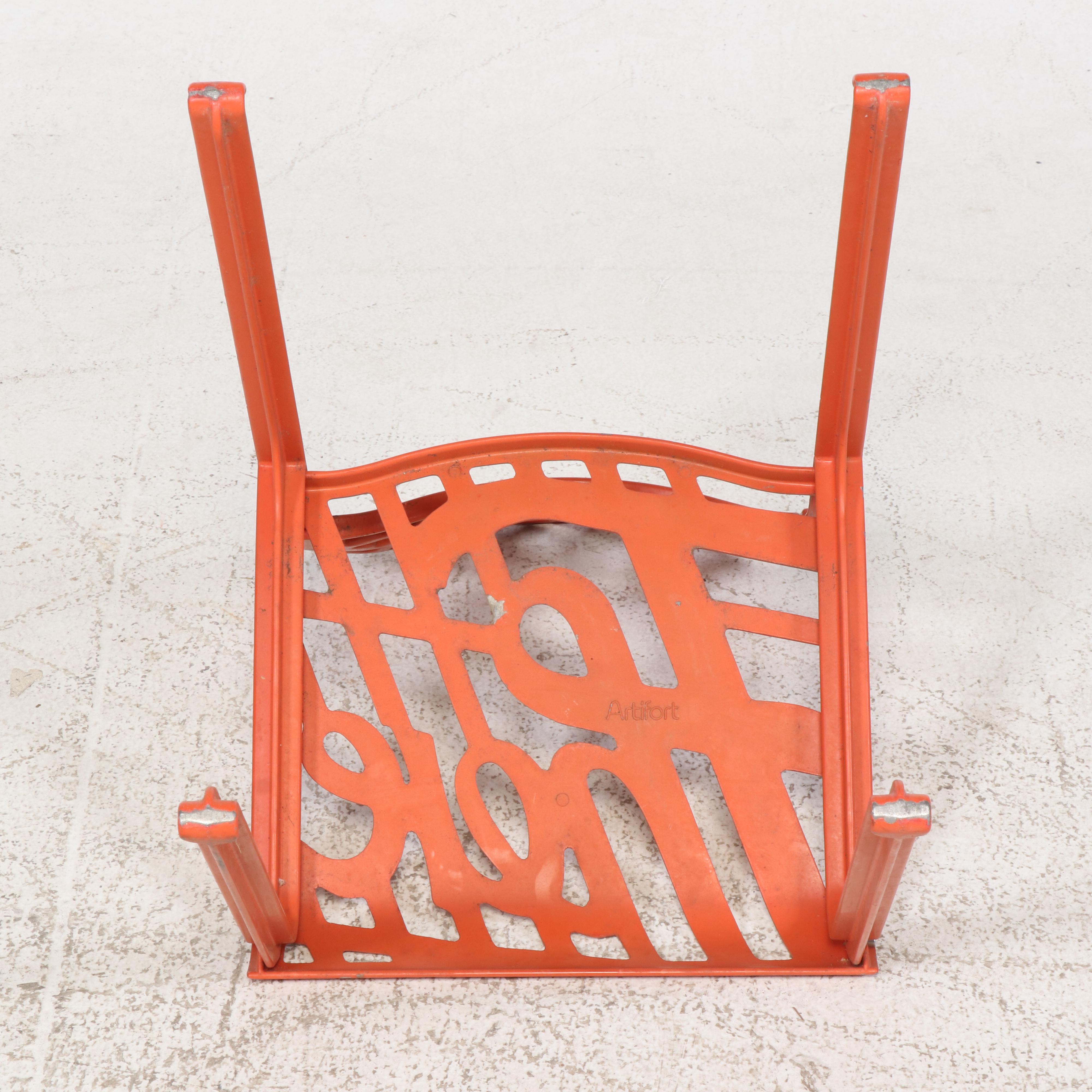 Jeremy Harvey for Artifort "Hello There" Cast Aluminum Side Chair