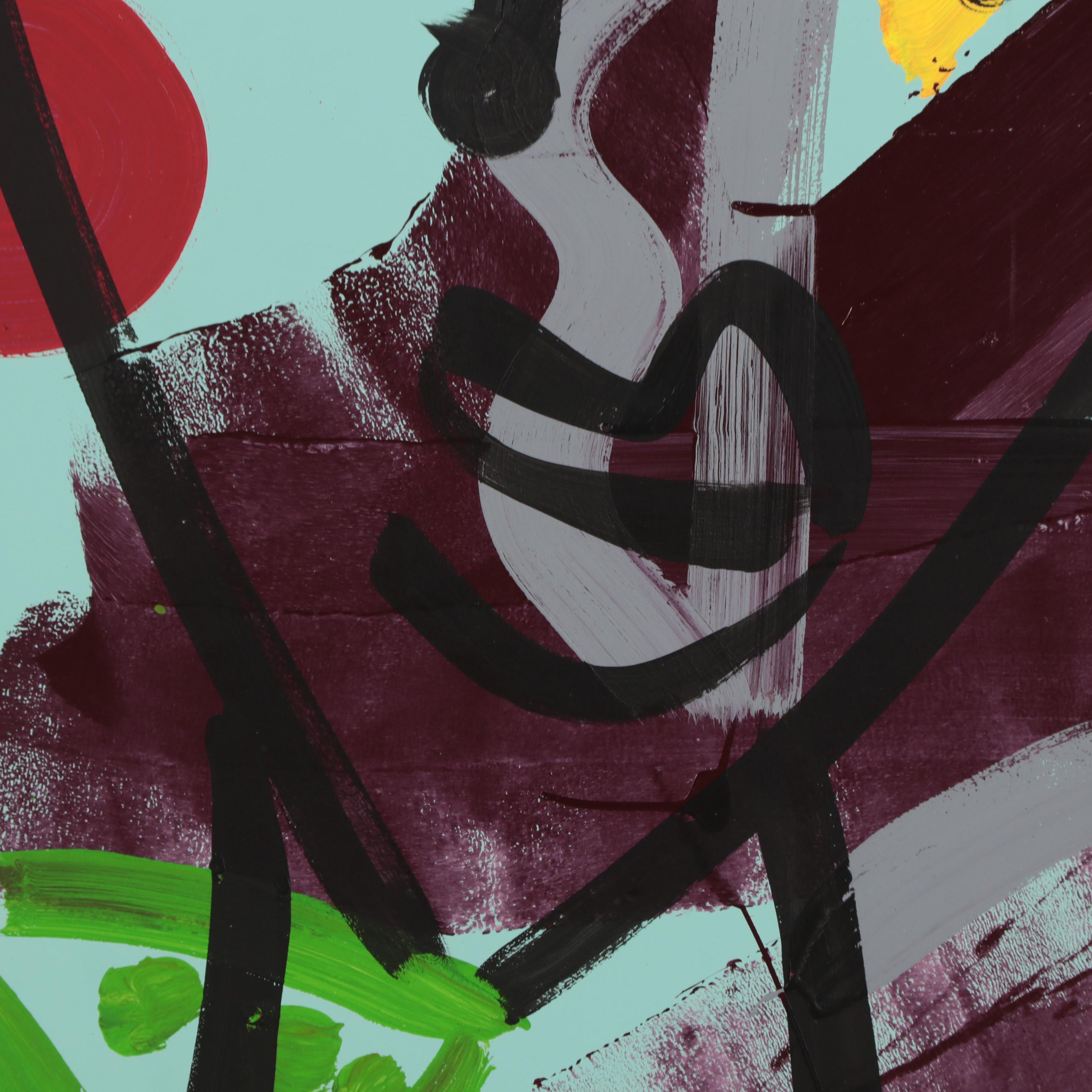 Peter Keil Large-Scale Abstract Figurative Acrylic Painting