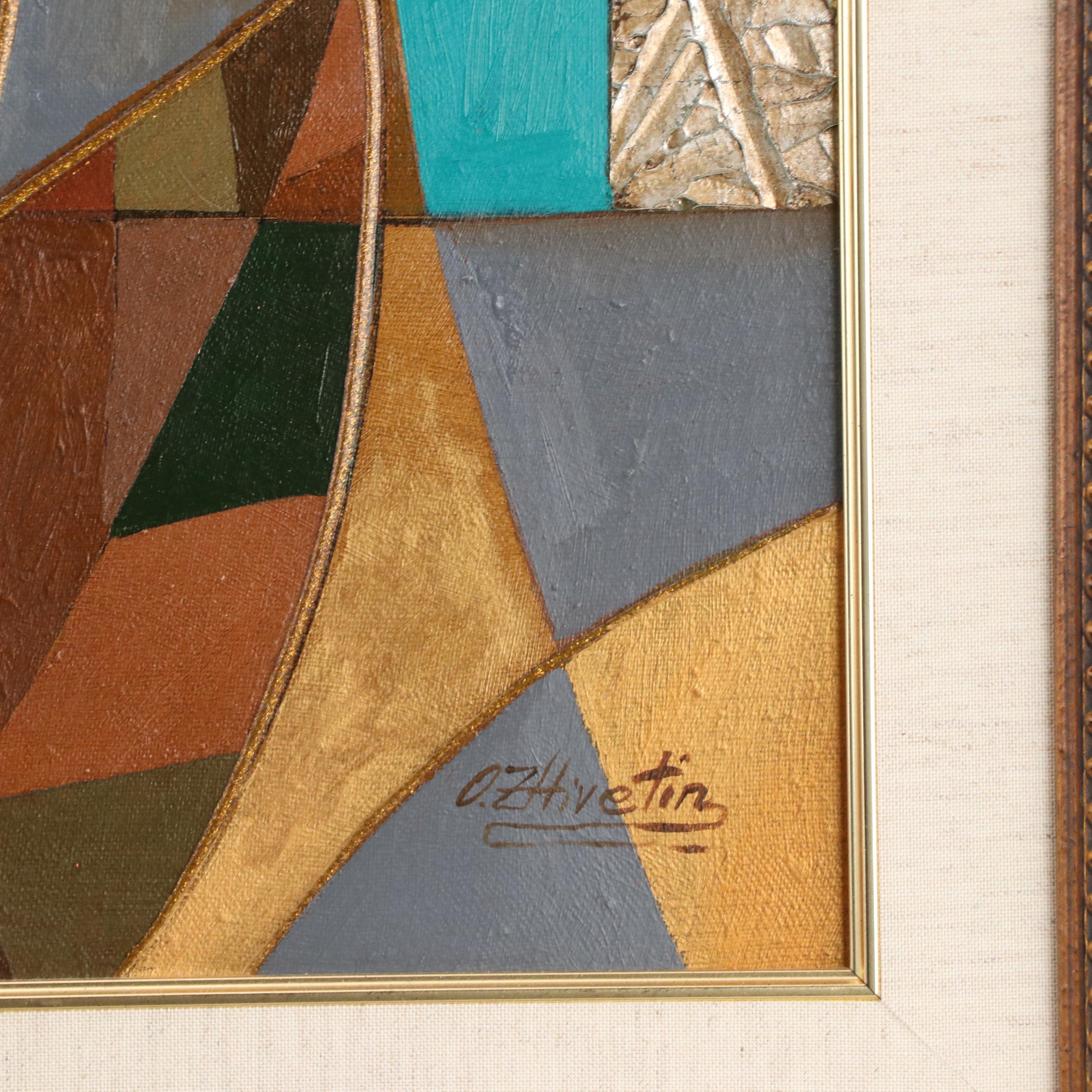 Oleg Zhivetin Oil Painting of Artist Painting Canvas