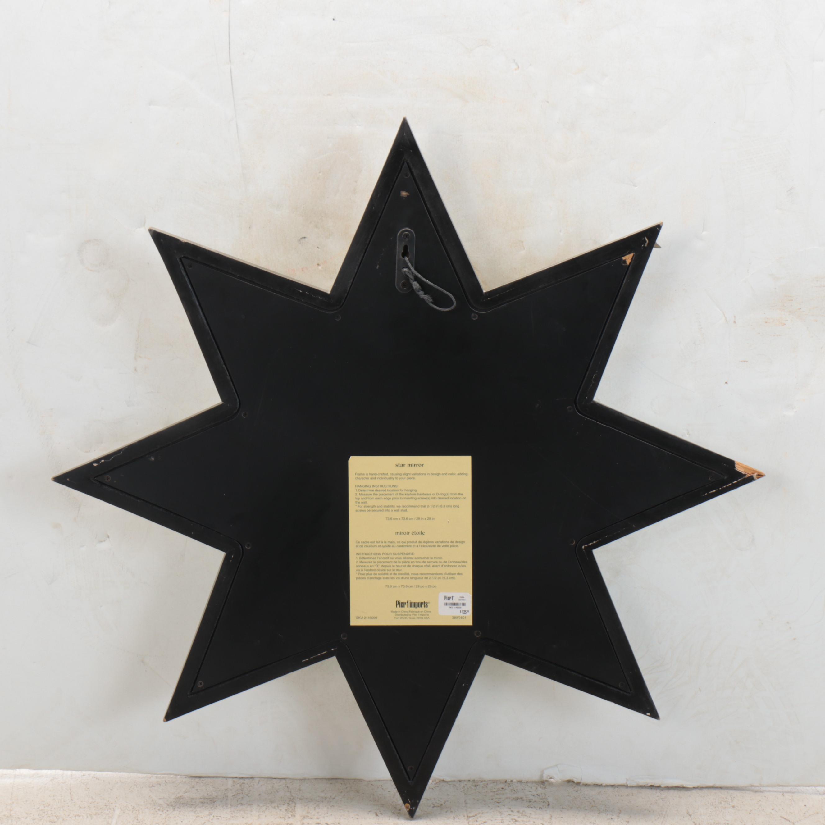 Pier 1 Imports Faceted Star Wall Mirror