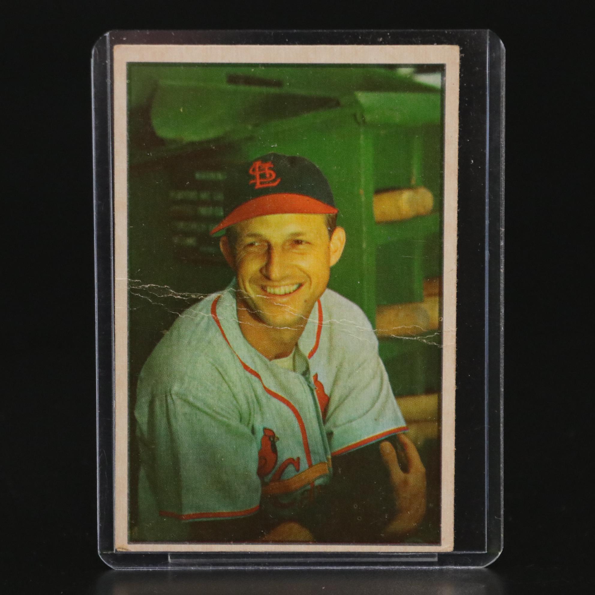 1953 Bowman Color Stan Musial St. Louis Cardinals #32  Baseball Card