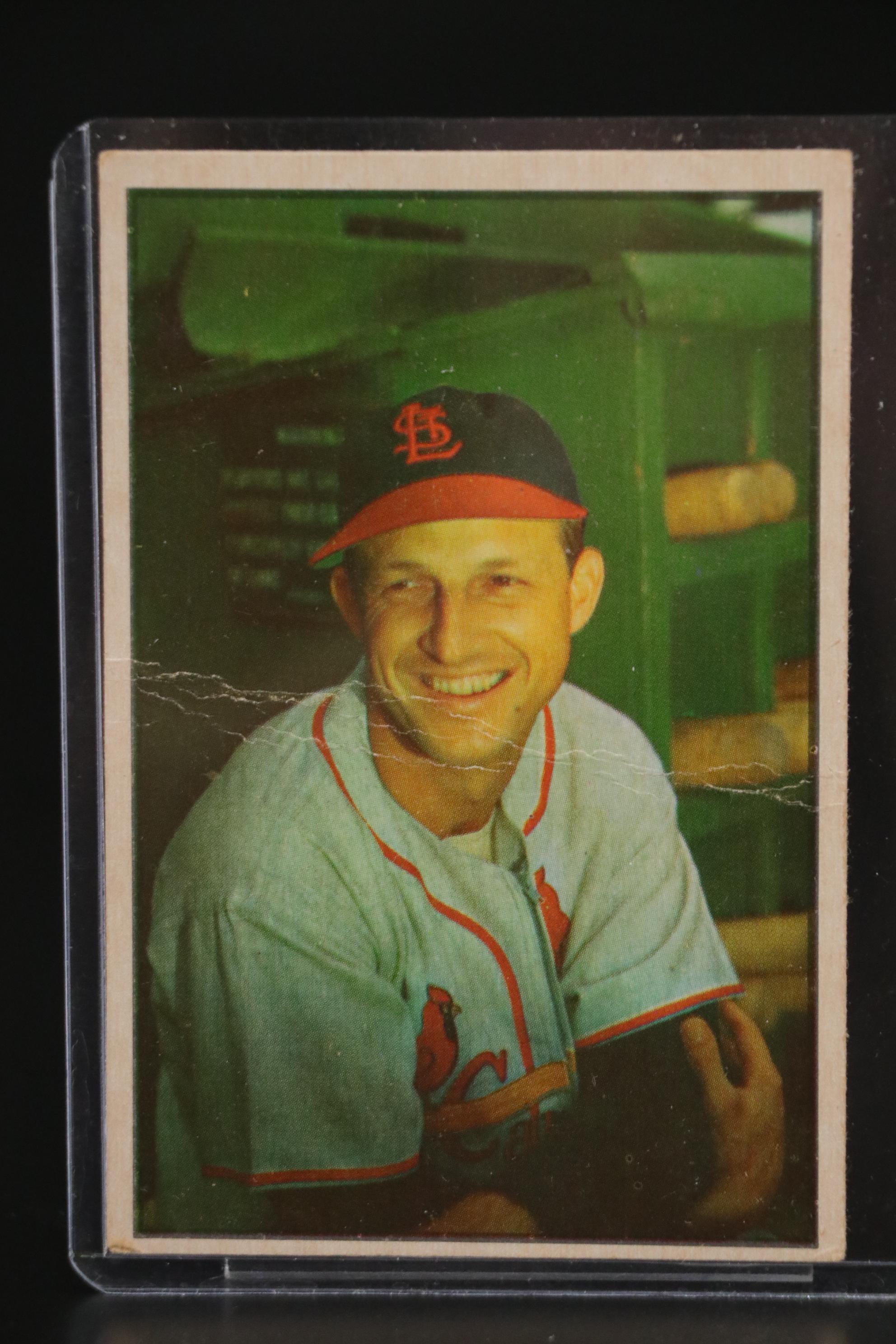 1953 Bowman Color Stan Musial St. Louis Cardinals #32  Baseball Card