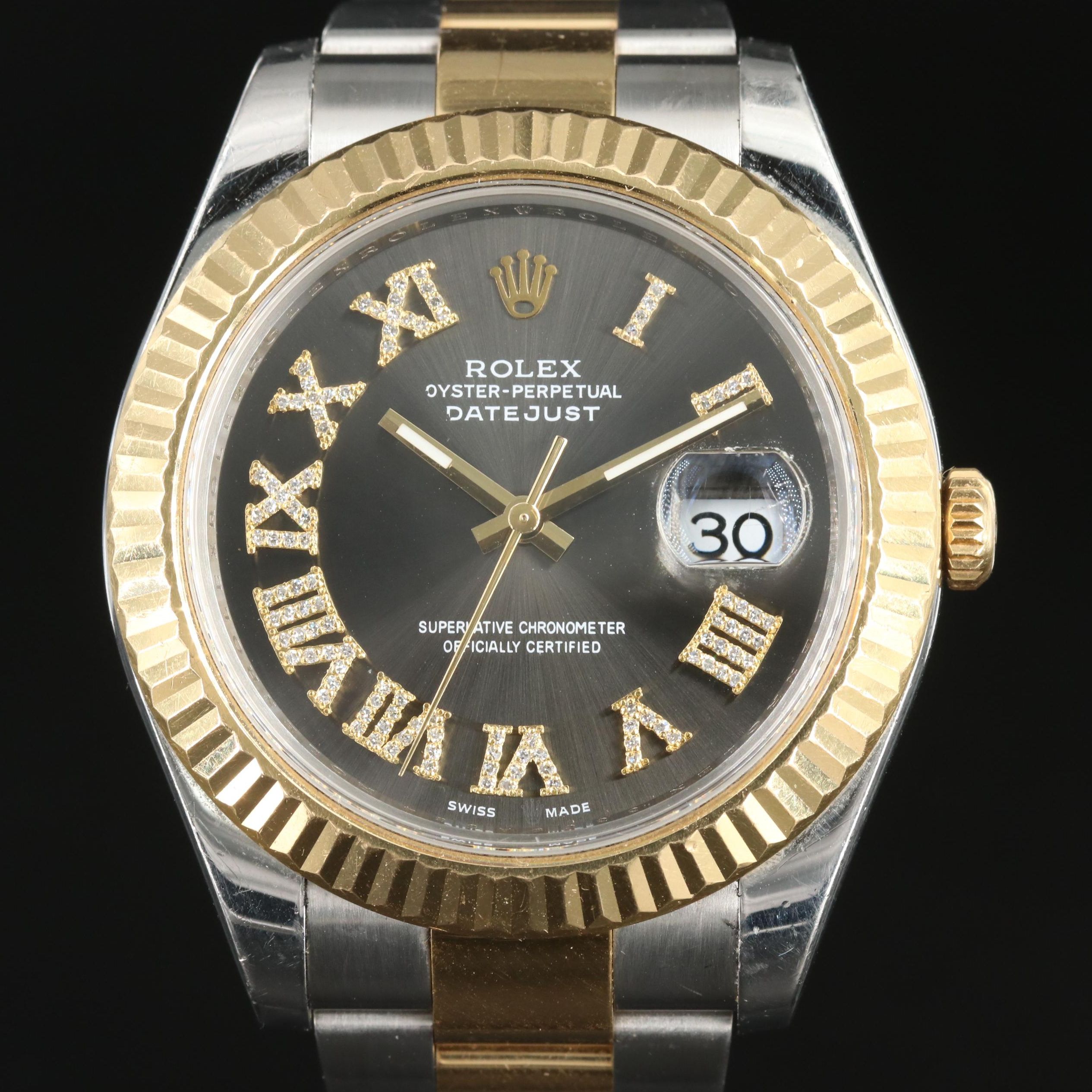 Rolex Datejust Custom Datejust Custom Diamond Dial Watch