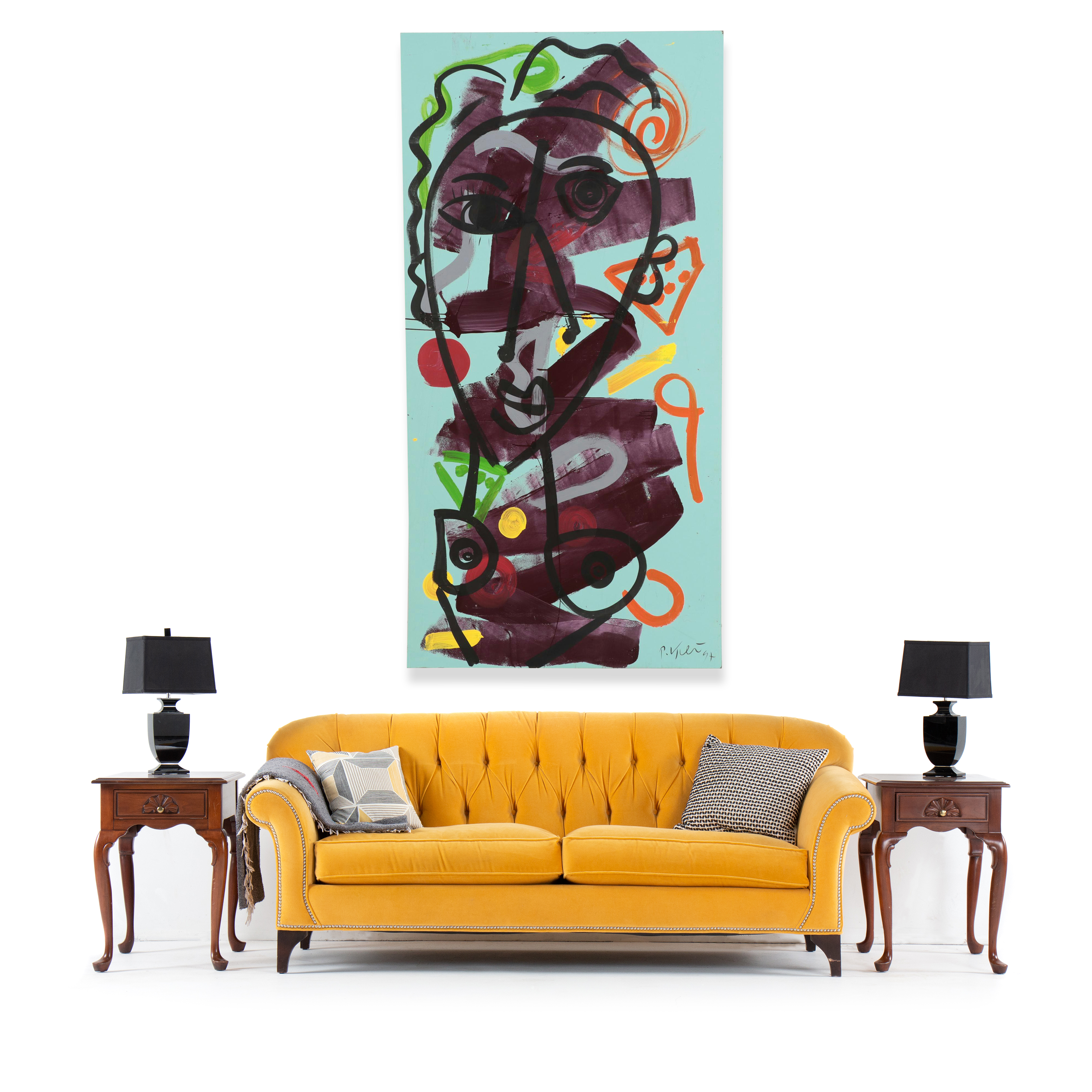 Peter Keil Large-Scale Abstract Figurative Acrylic Painting