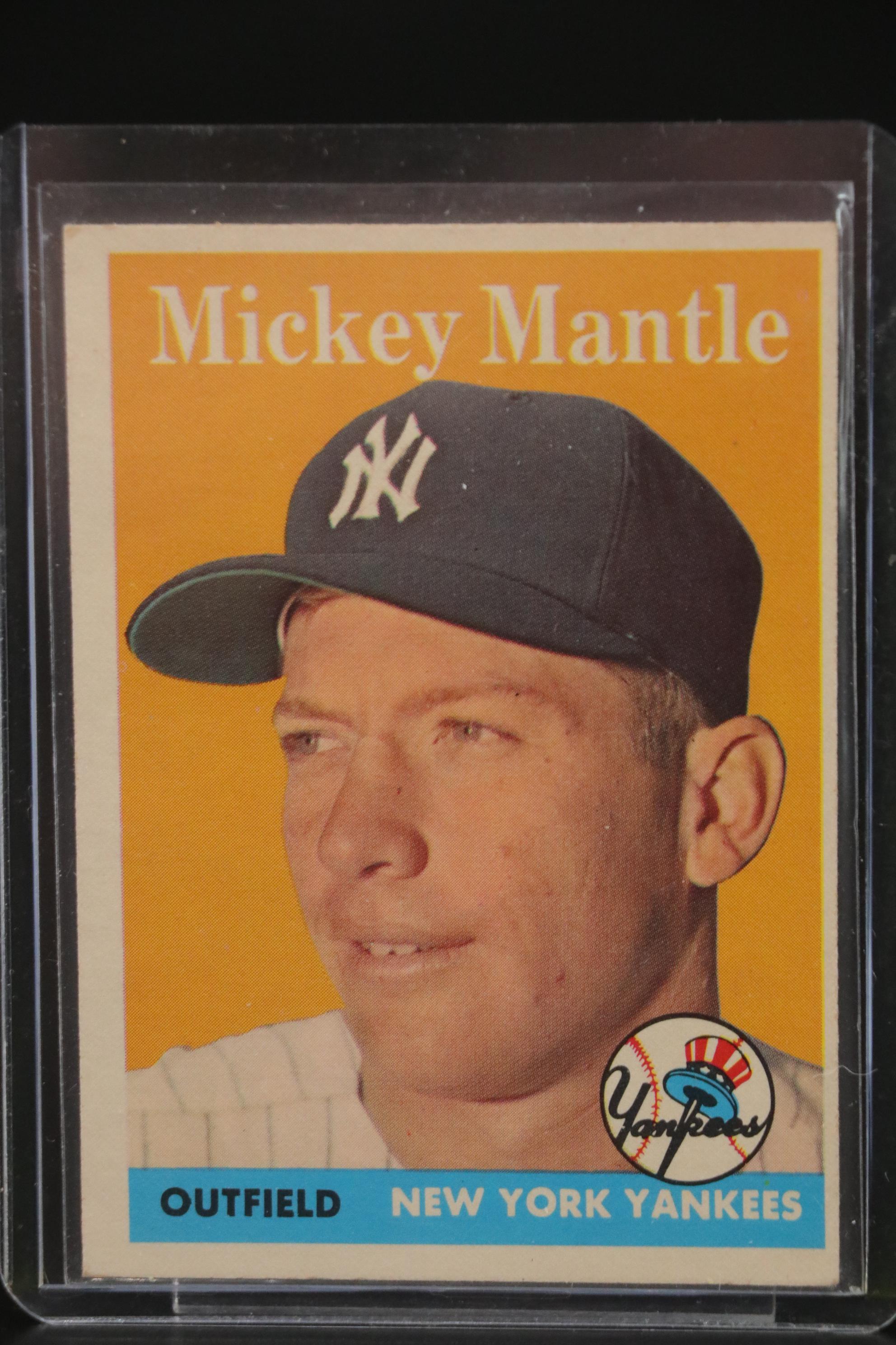 1958 Topps Mickey Mantle New York Yankees #150 Baseball Card