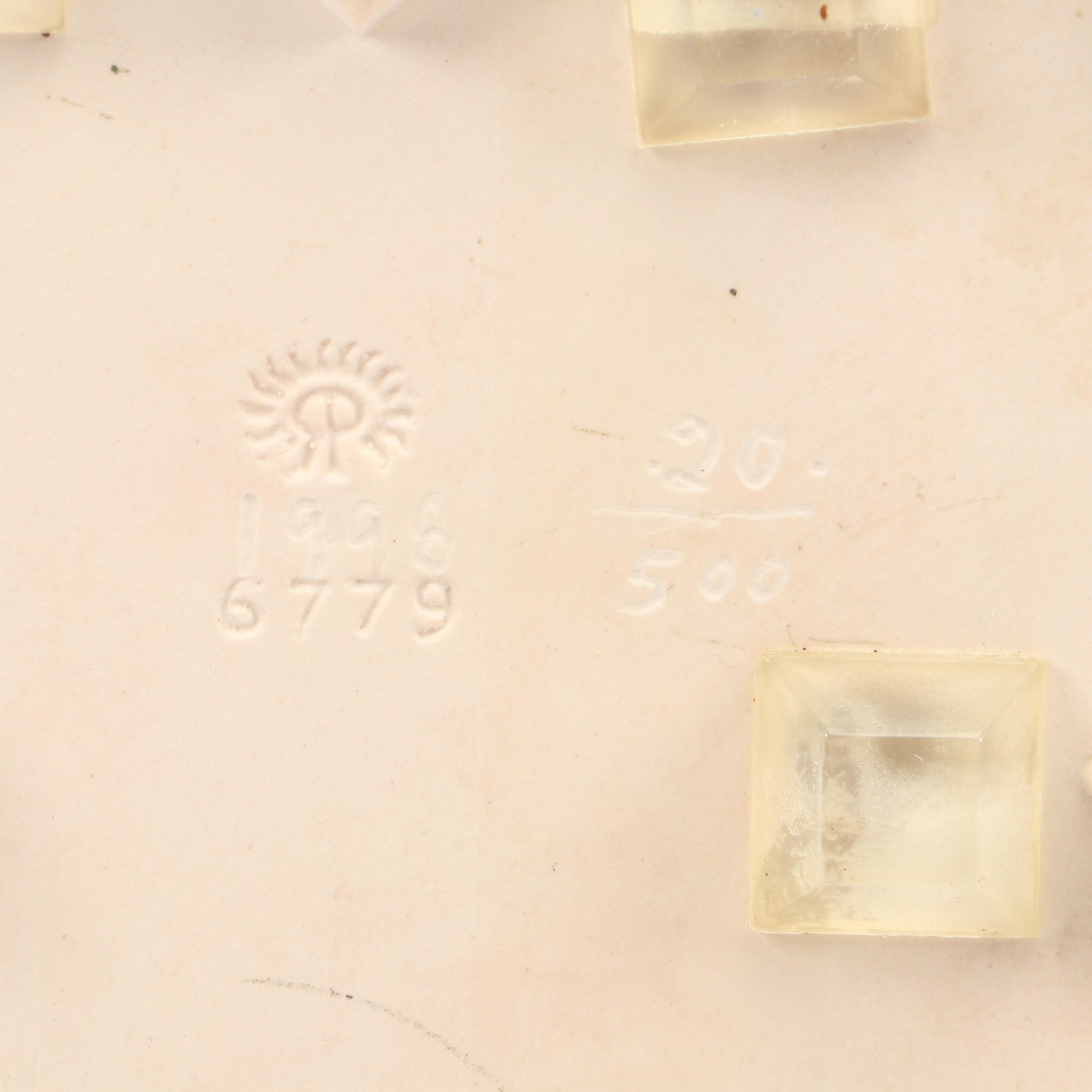 Rookwood Pottery Limited Edition Trivet or Tile with Rabbit and Tree Motif, 1998