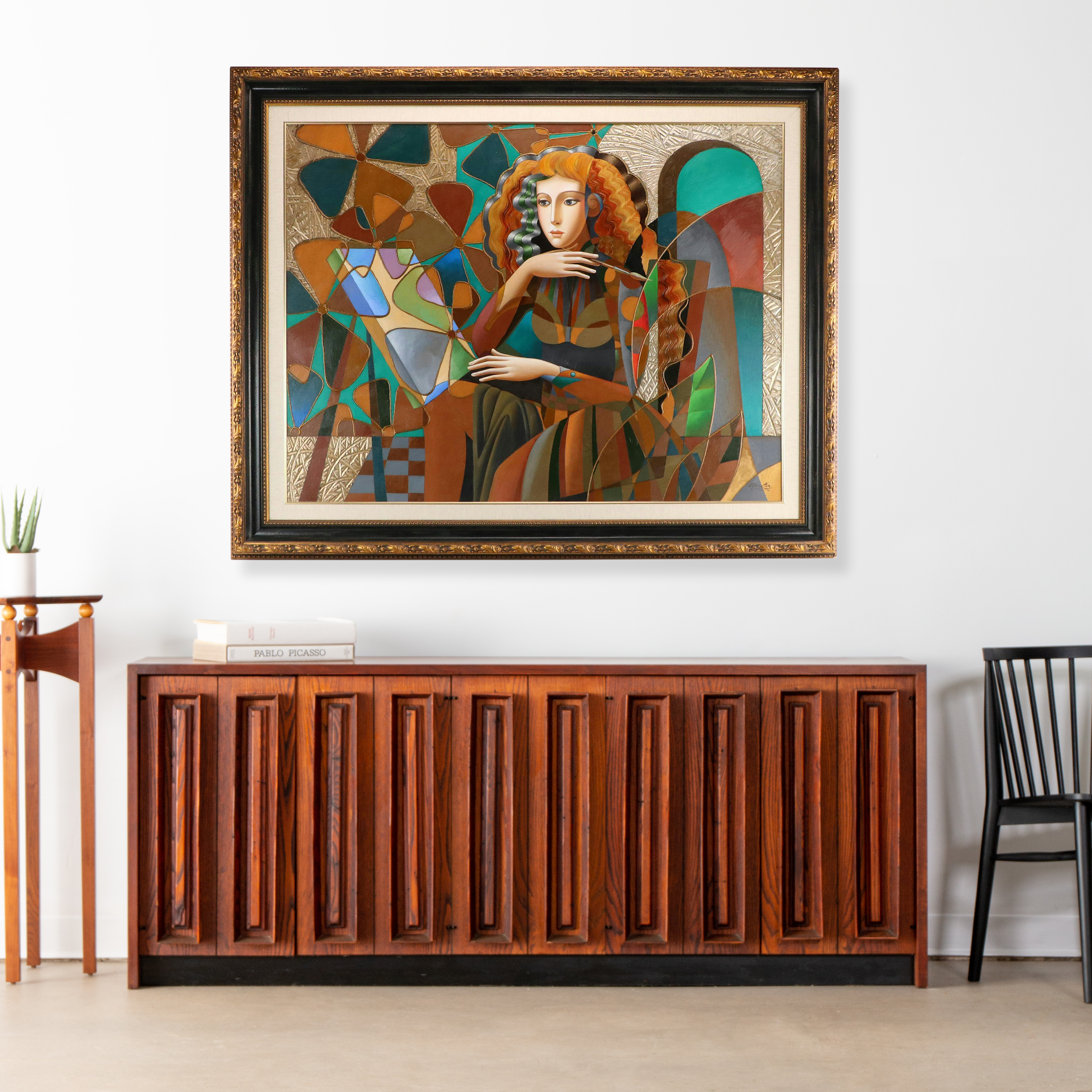 Oleg Zhivetin Oil Painting of Artist Painting Canvas