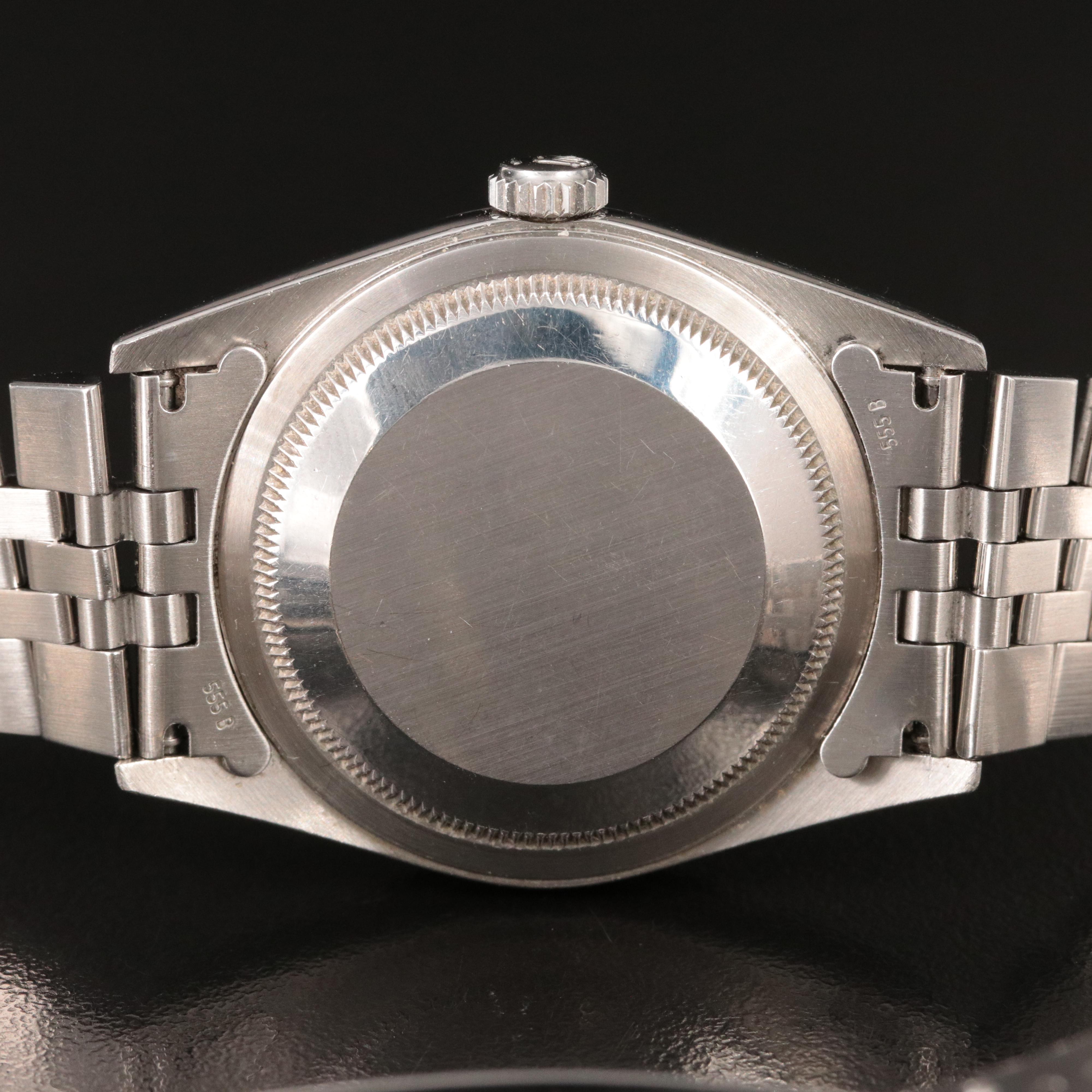 2000 Rolex Datejust Silver Roman Dial Watch