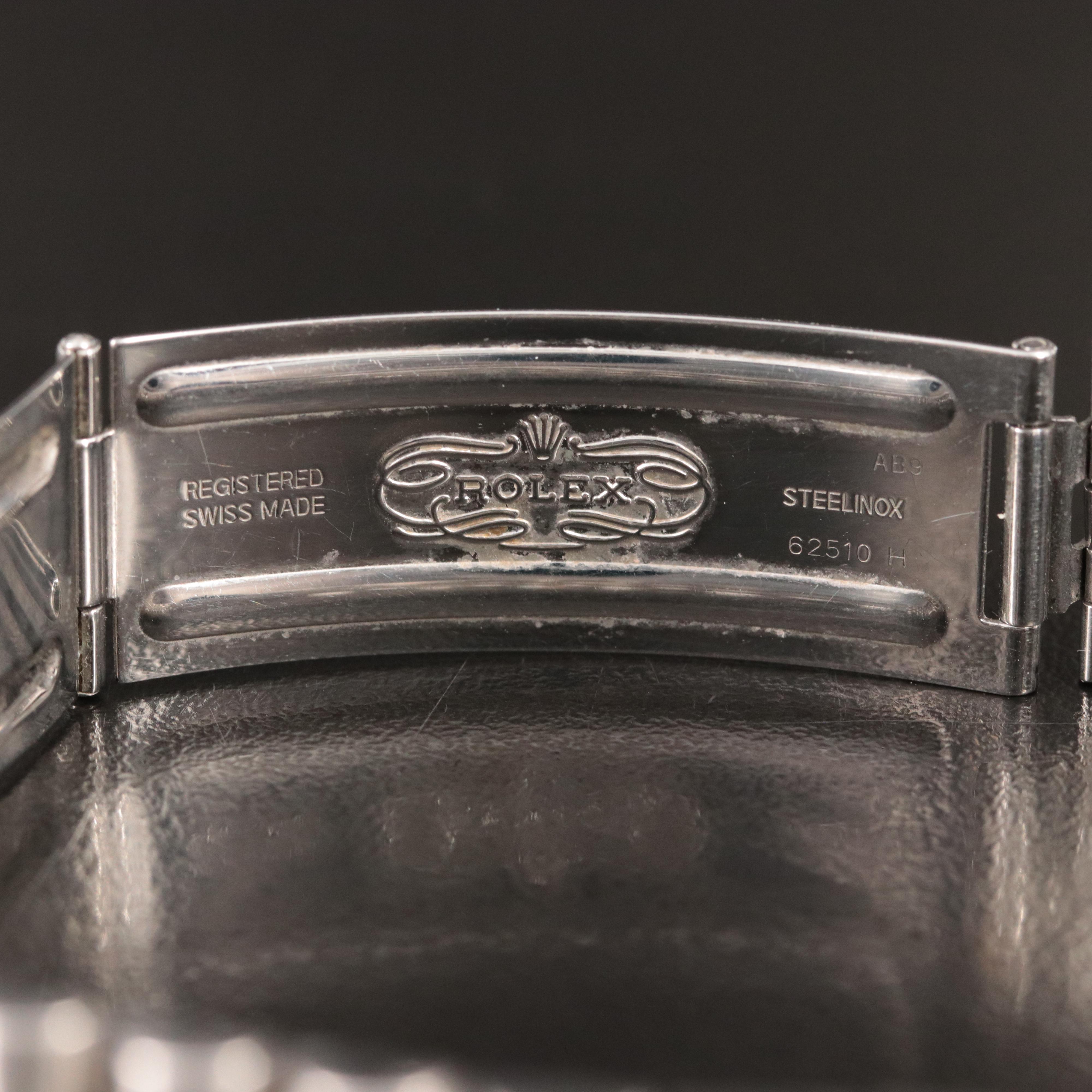 2000 Rolex Datejust Silver Roman Dial Watch