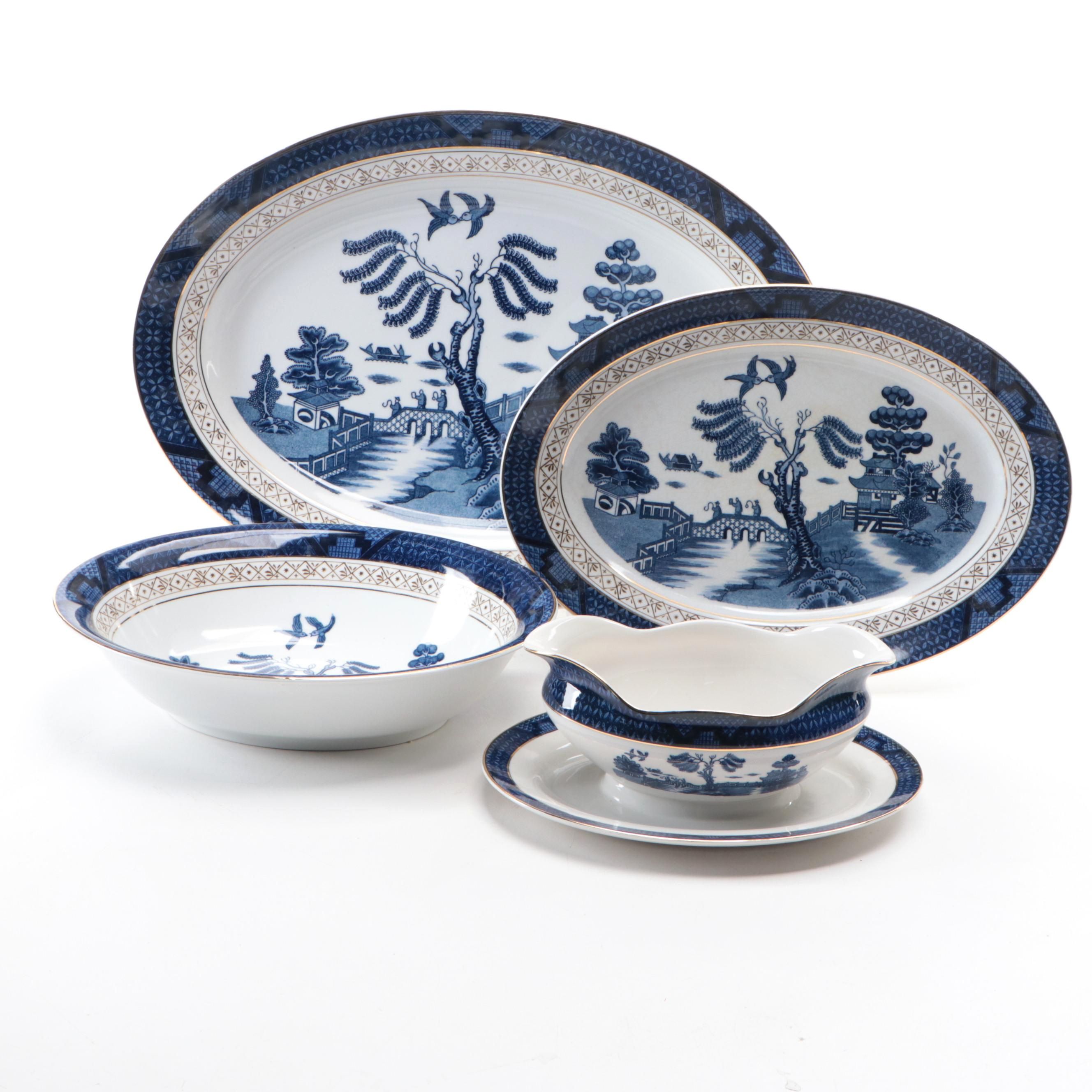 Nikko "Blue Willow" Ironstone Serveware