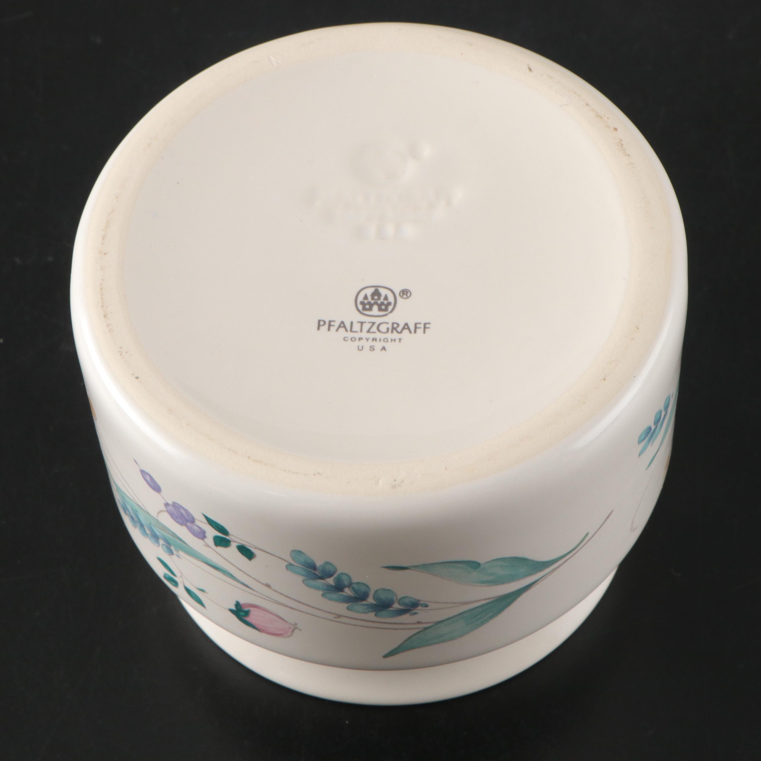 Pfaltzgraff Floral Motif Ceramic Platter, Bowls, Shakers and More