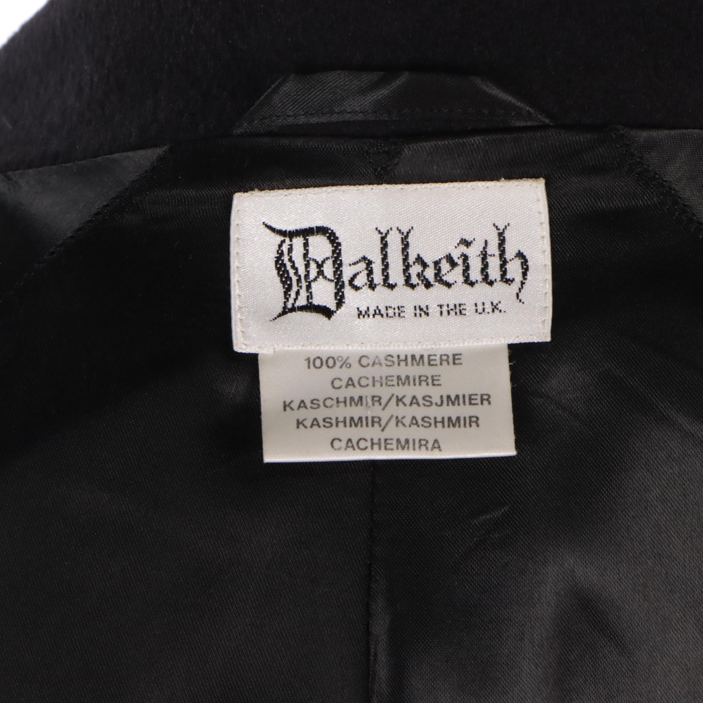 Dalkeith Cashmere Double-Breasted Long Coat and Toccare by Tuzzi Leather Gloves