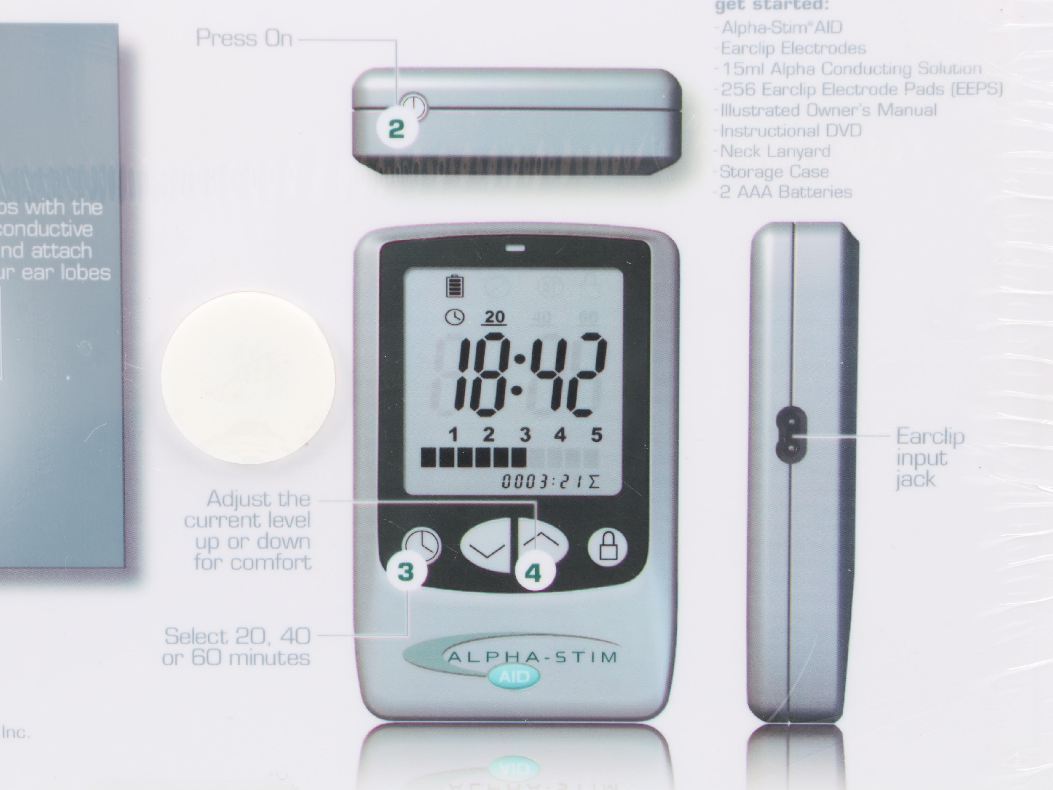 EPI Anxiety Therapy Alpha-Stim AID with Carry Case