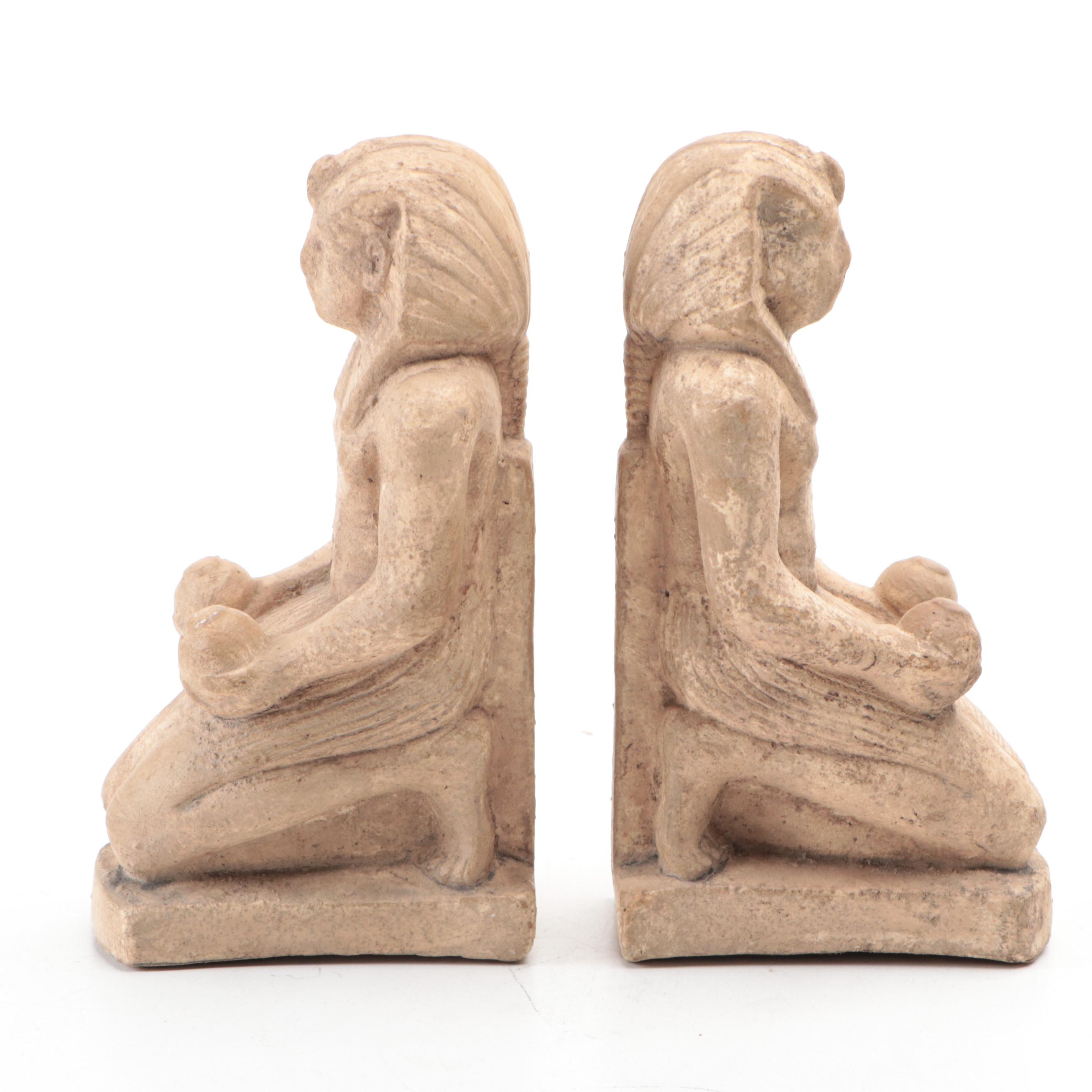 Decorative Code of Hammurabi Tablet with Egyptian Figurines and Tomb Painting