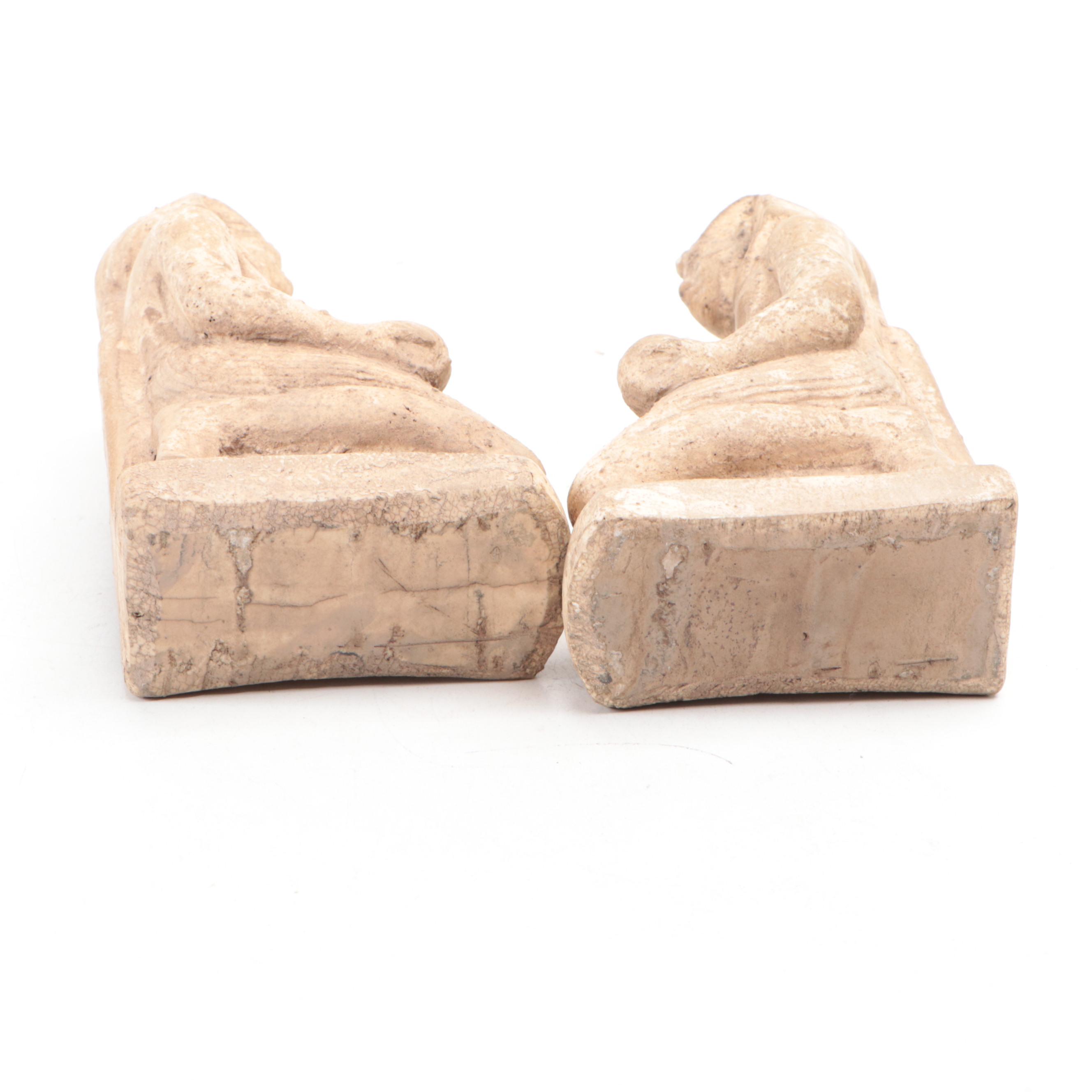 Decorative Code of Hammurabi Tablet with Egyptian Figurines and Tomb Painting