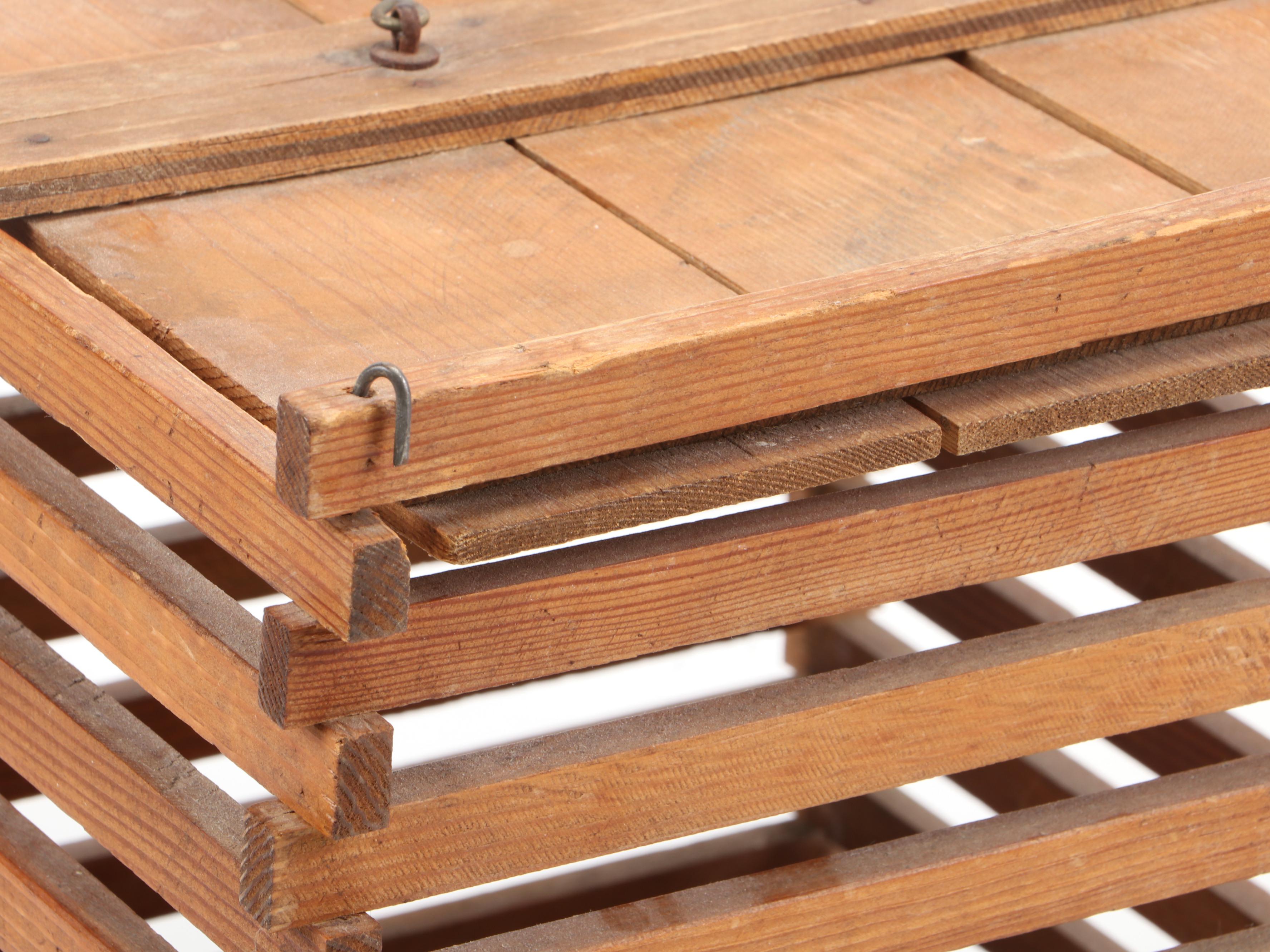 Antique Wooden Egg Crate