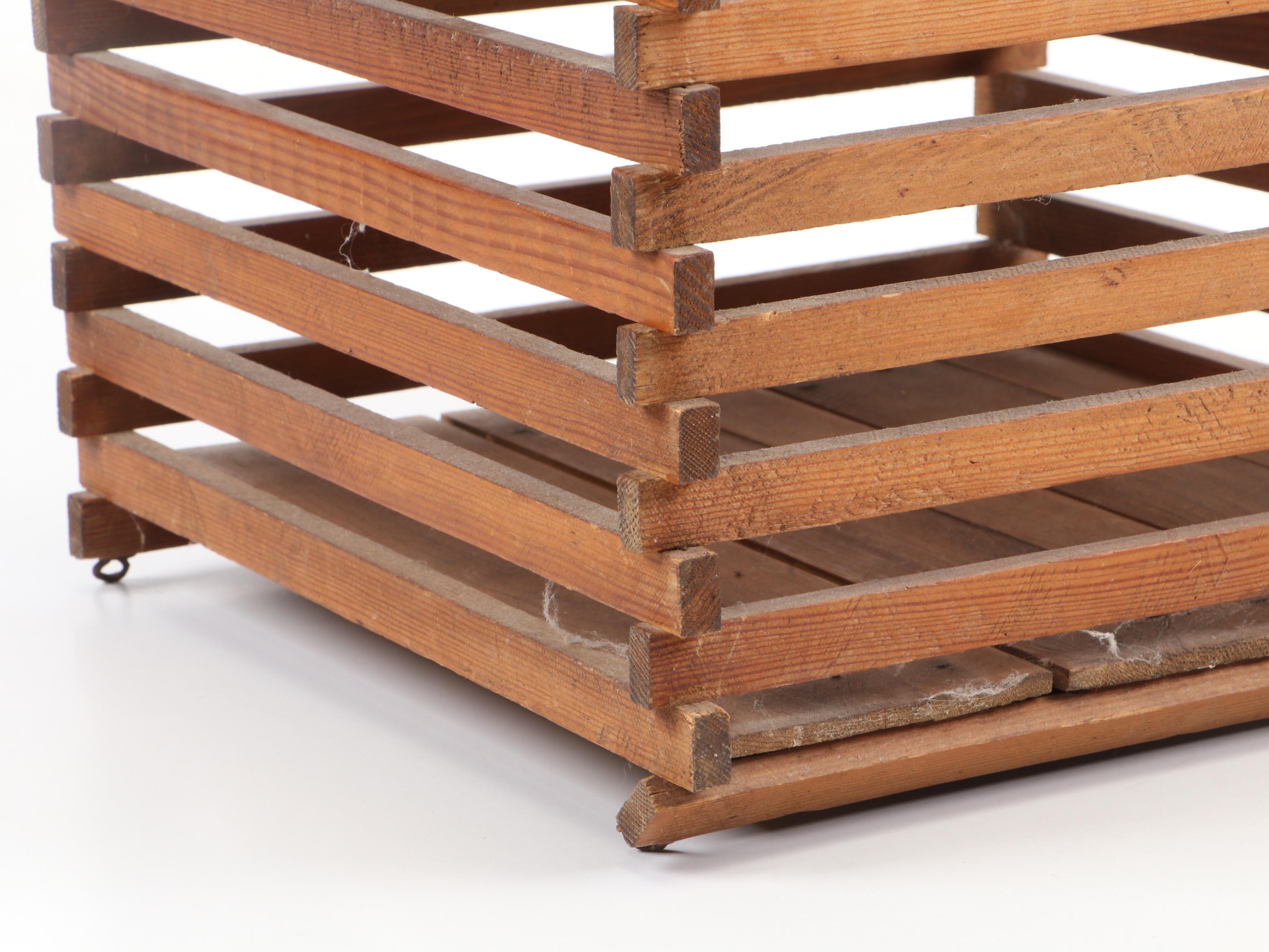 Antique Wooden Egg Crate