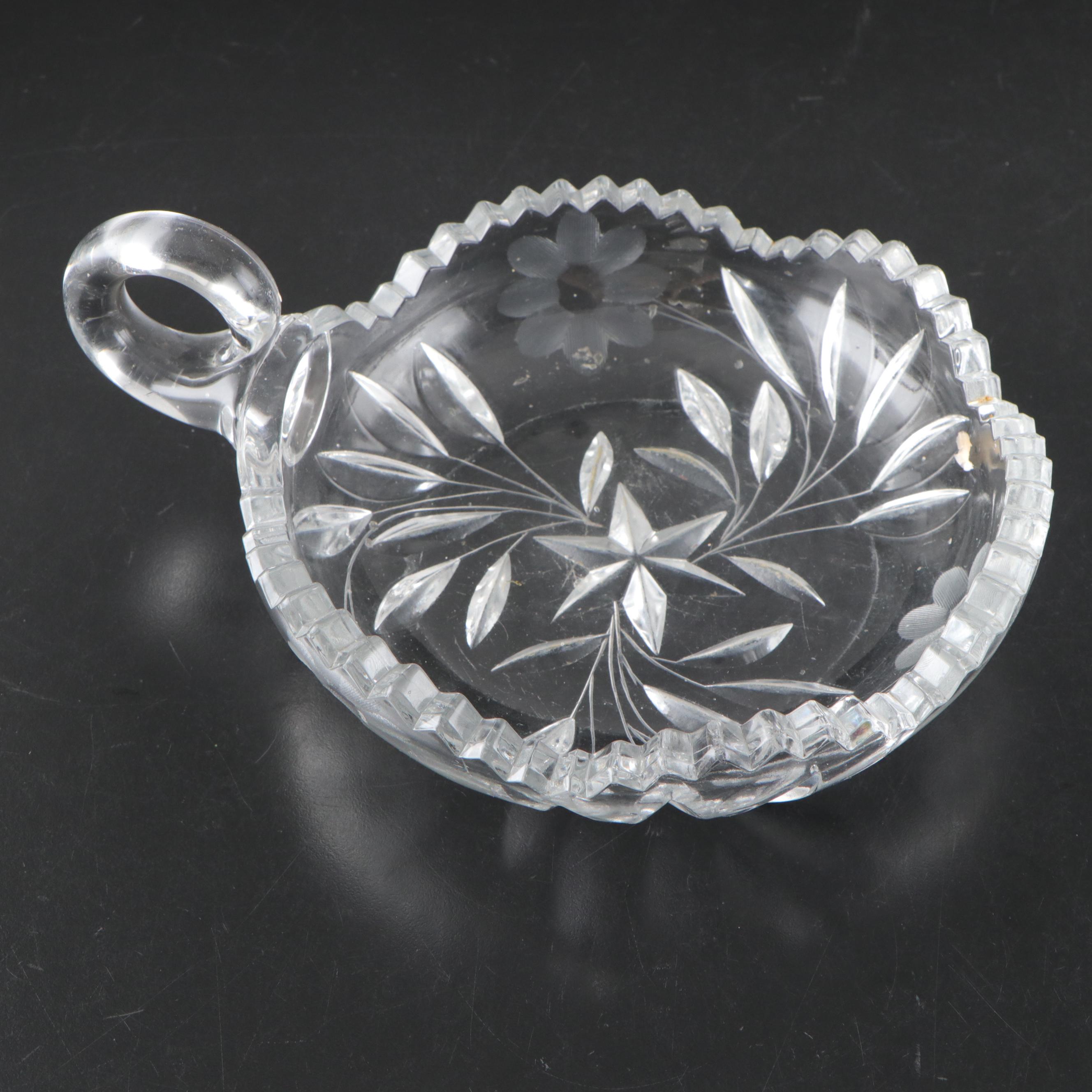 Glass Vases, Compote, Sugar & Creamer, and Candy Bowl, Mid to Late 20th Century