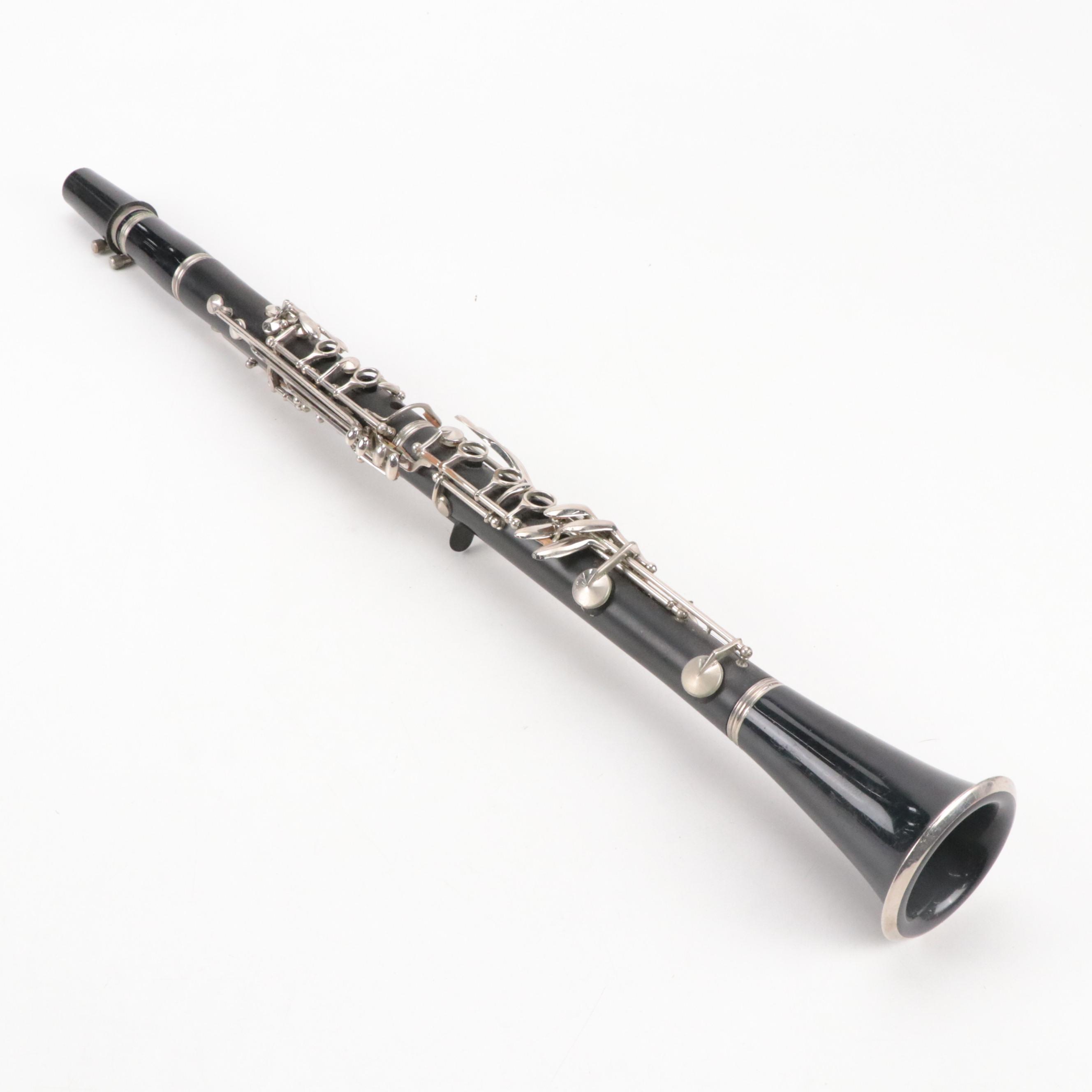 Monique Black Acrylic Clarinet with Faux Croc Leather Covered Case