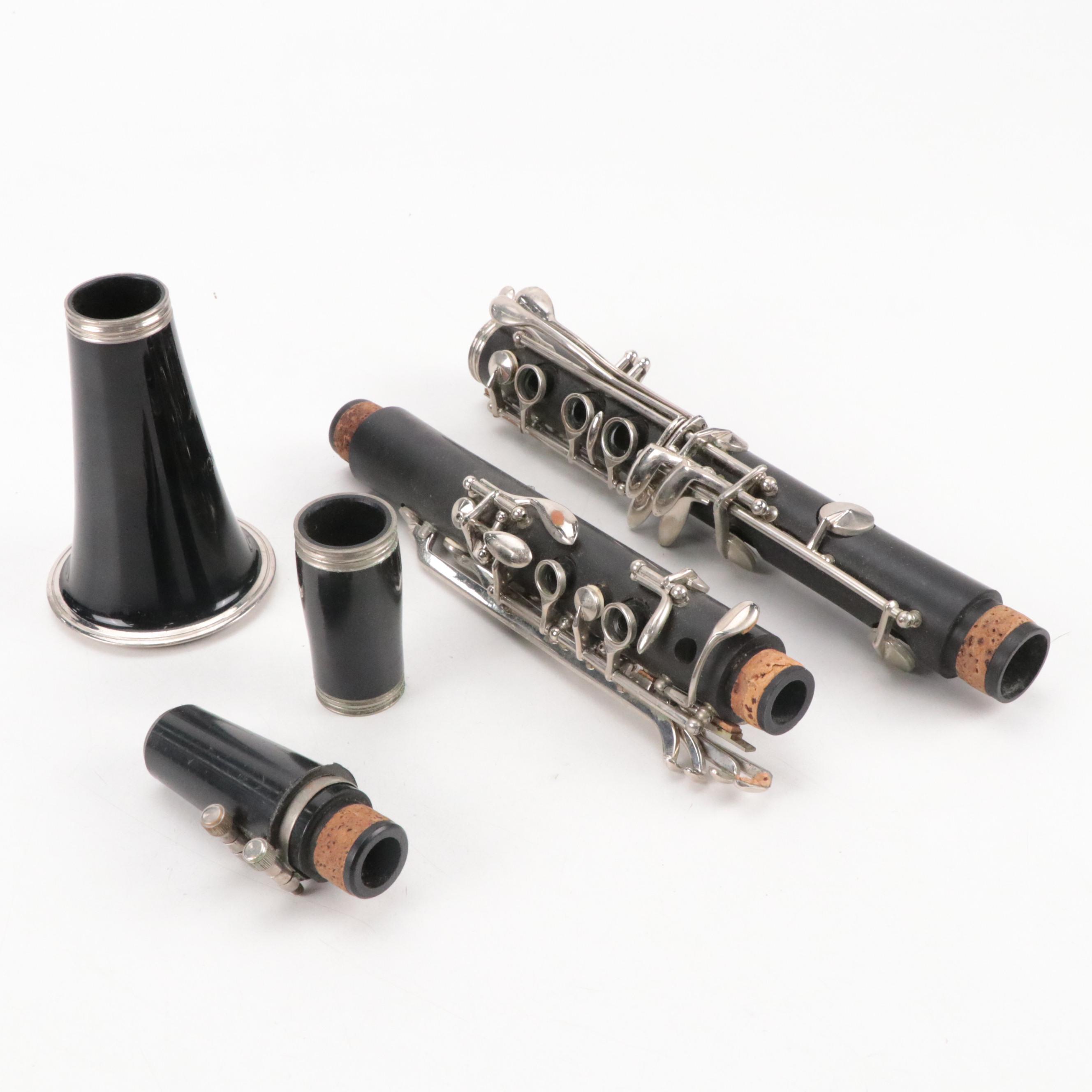 Monique Black Acrylic Clarinet with Faux Croc Leather Covered Case