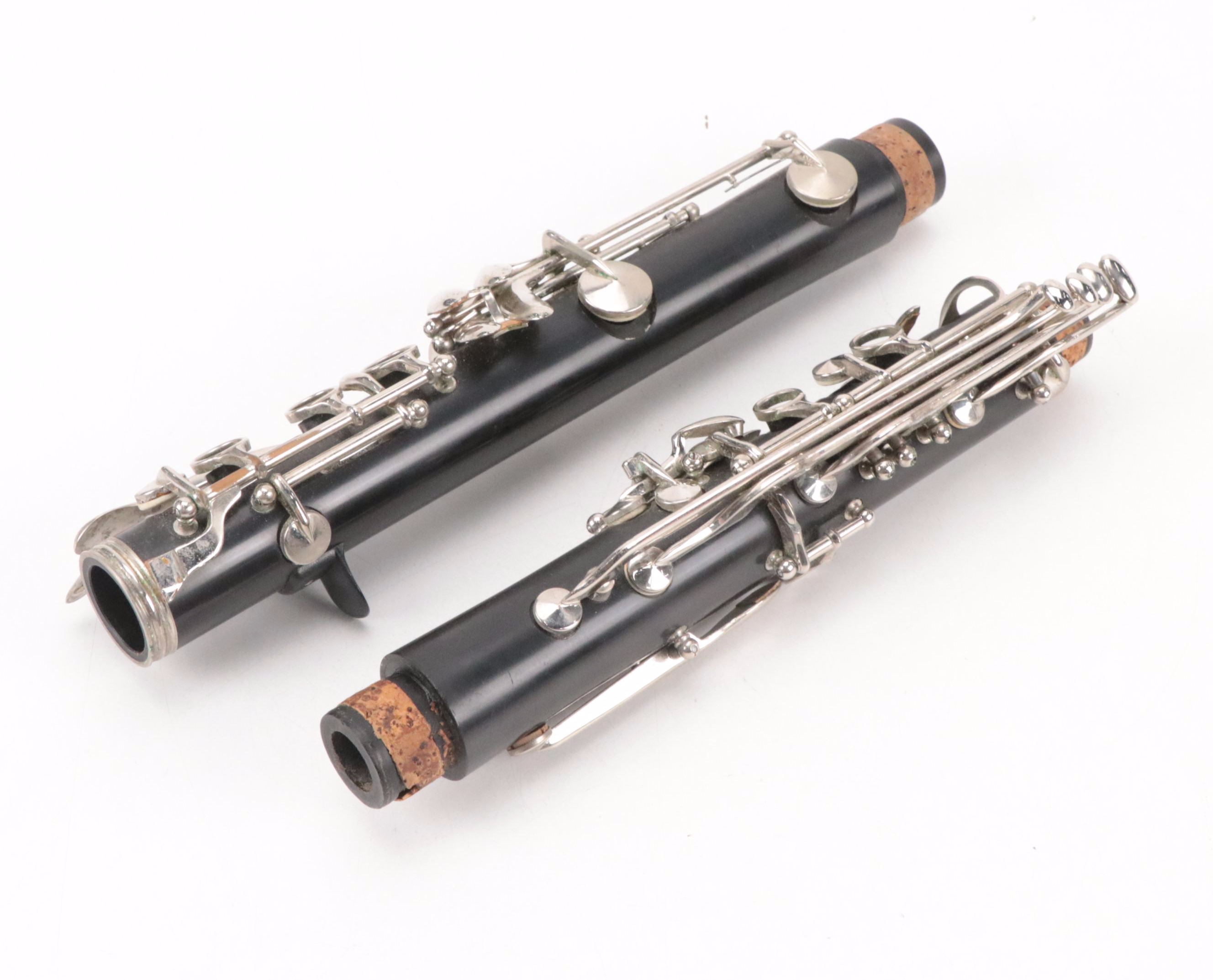 Monique Black Acrylic Clarinet with Faux Croc Leather Covered Case