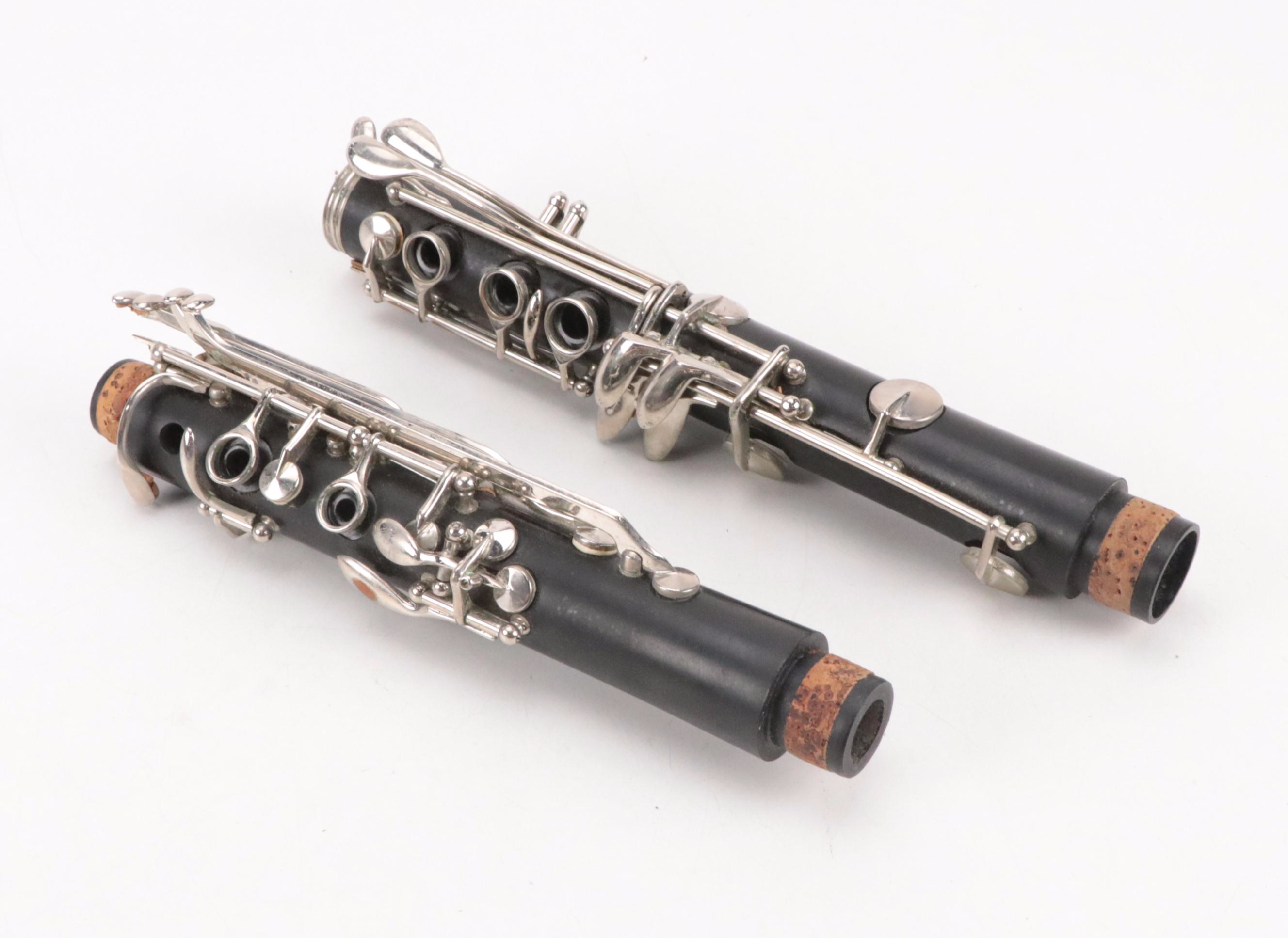 Monique Black Acrylic Clarinet with Faux Croc Leather Covered Case