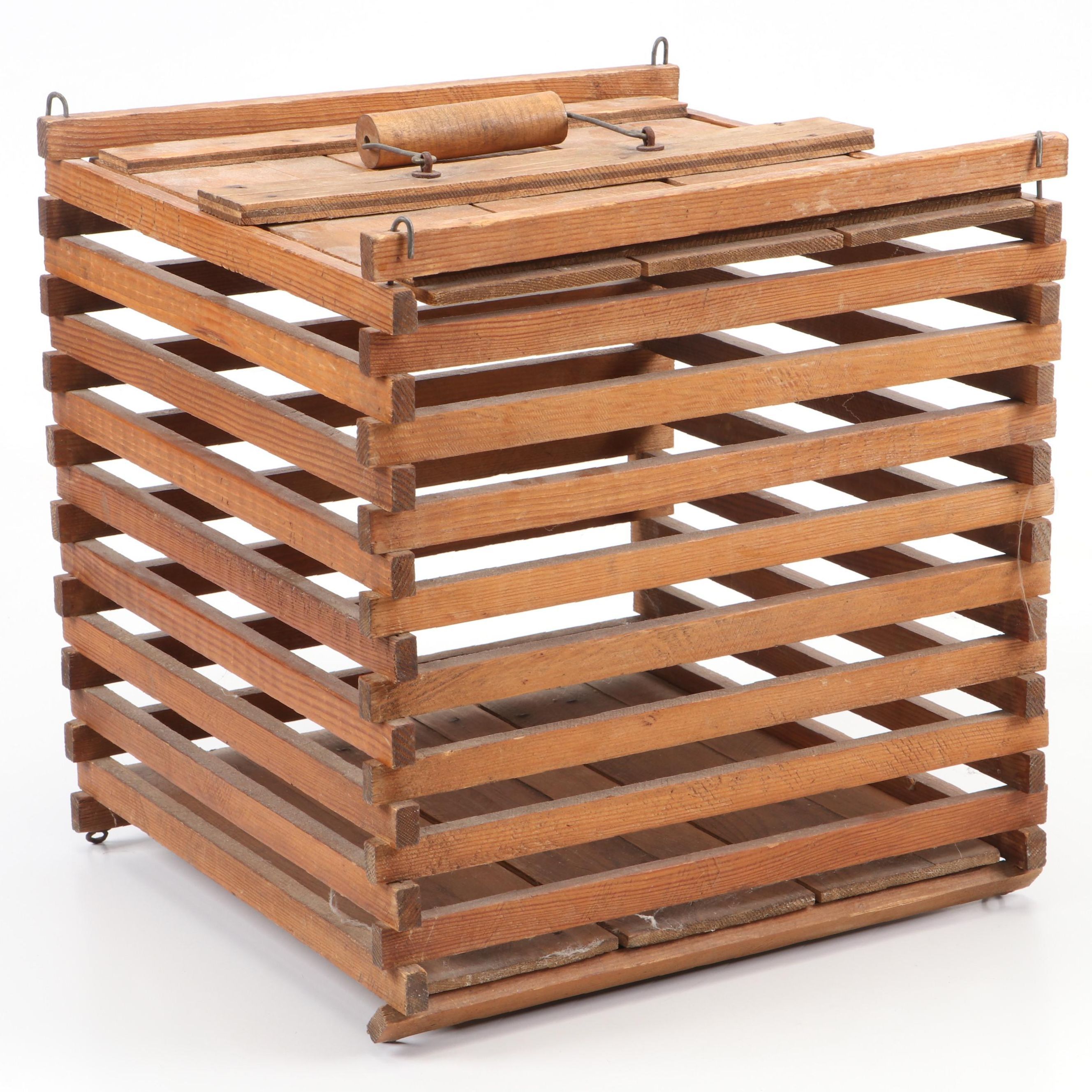 Antique Wooden Egg Crate
