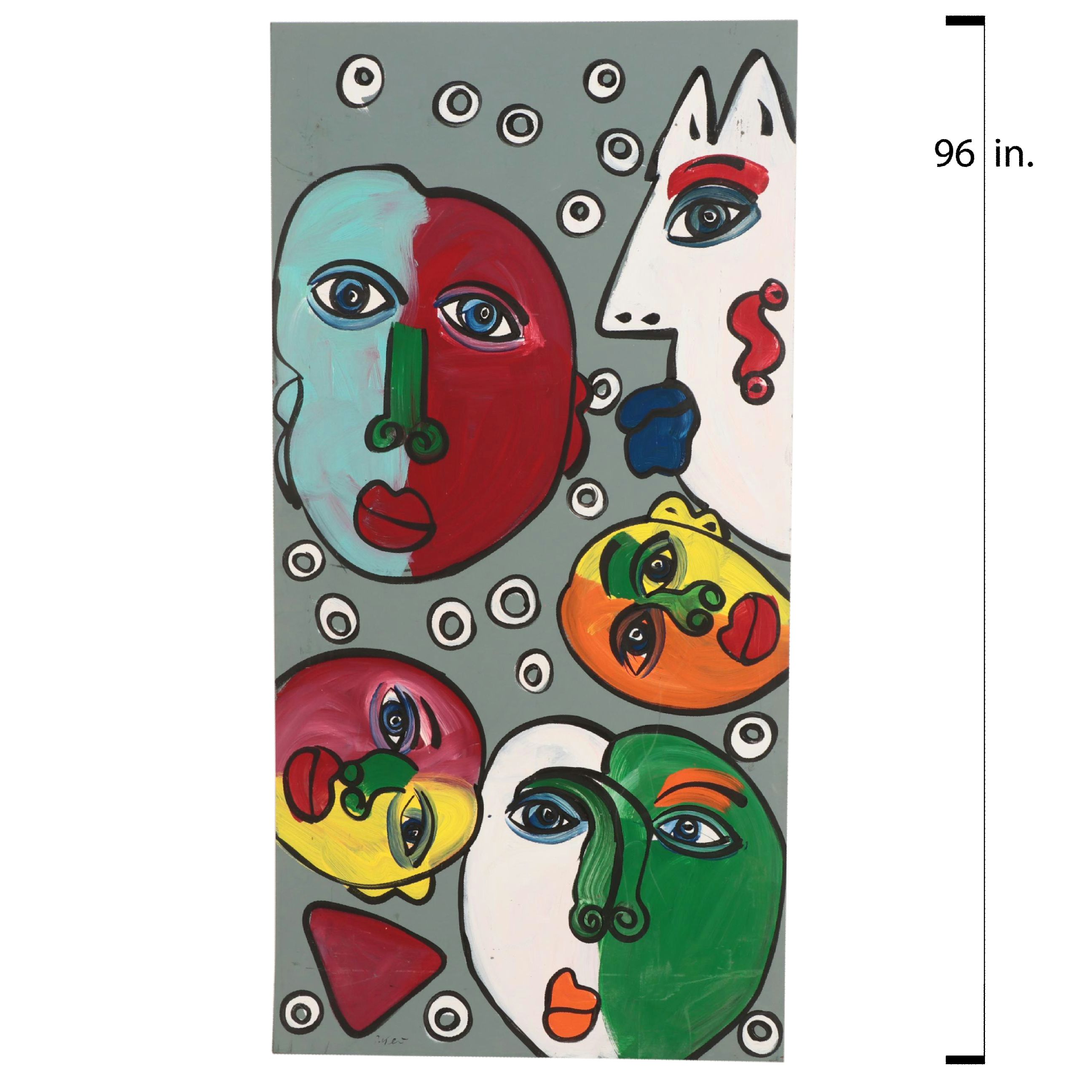 Peter Keil Large-Scale Abstract Figurative Acrylic Painting