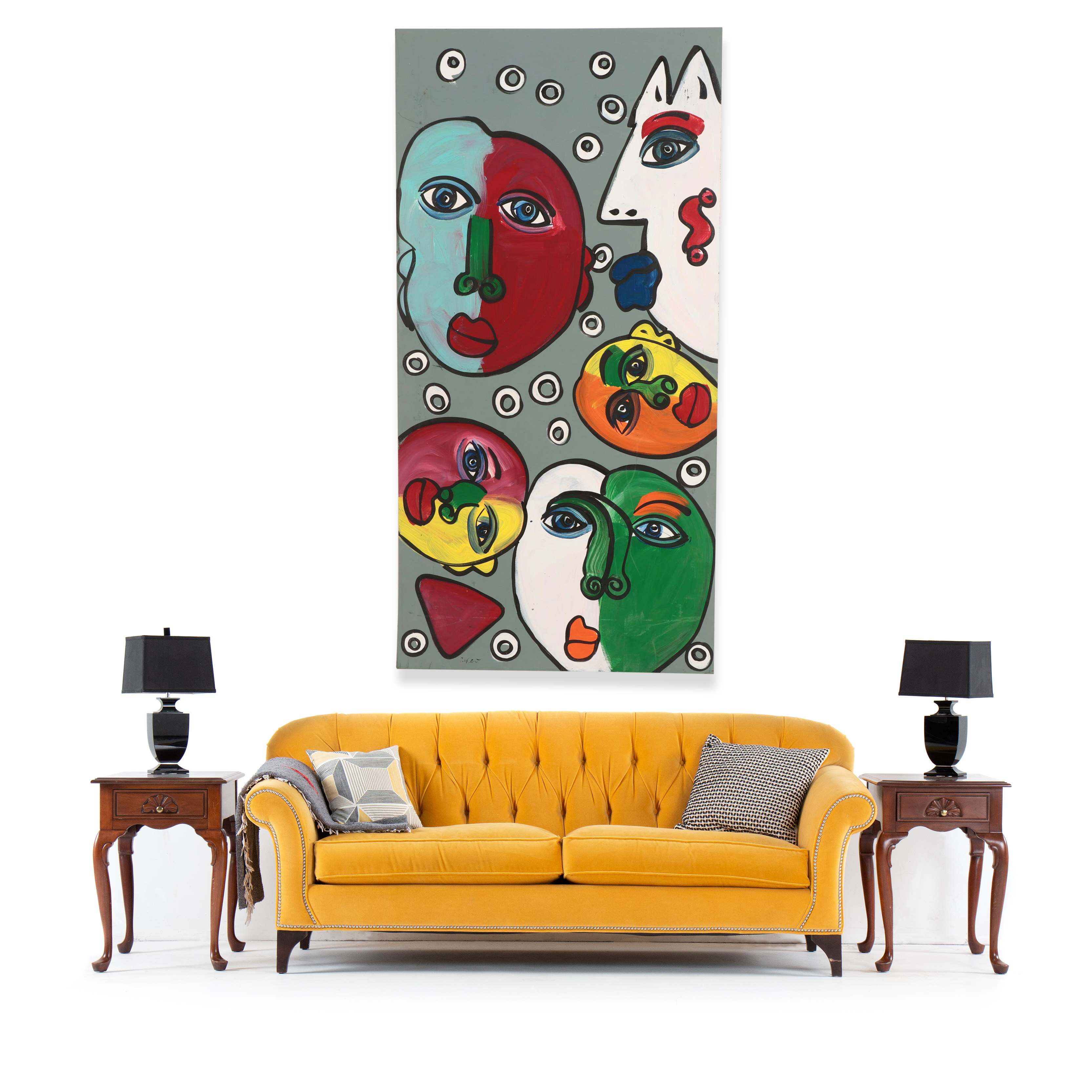 Peter Keil Large-Scale Abstract Figurative Acrylic Painting