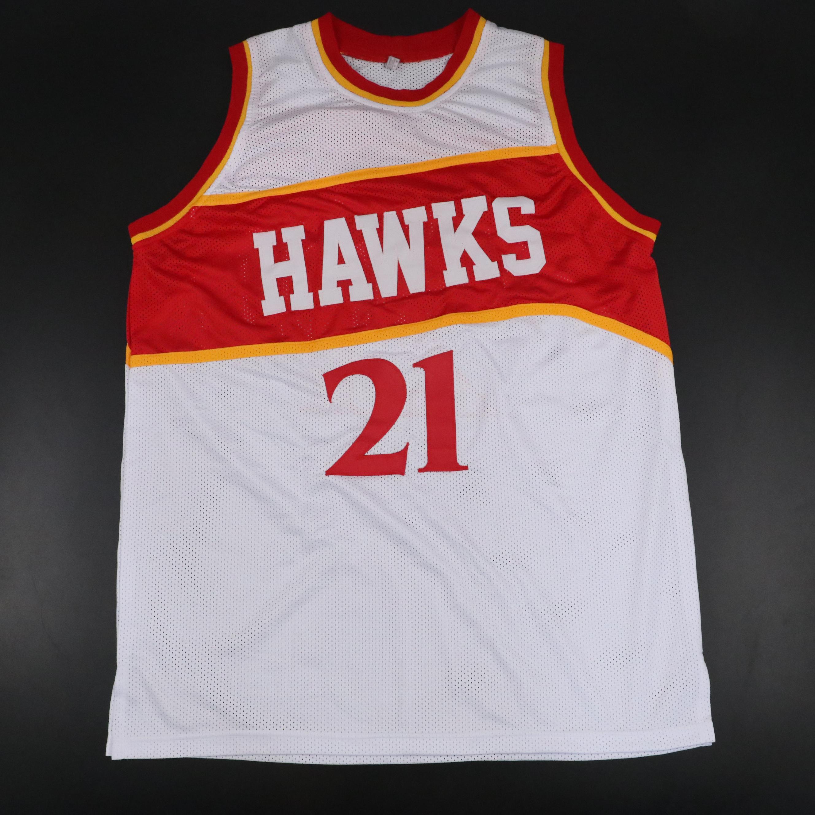 Dominique Wilkins and Shawn Kemp Signed Basketball Jerseys