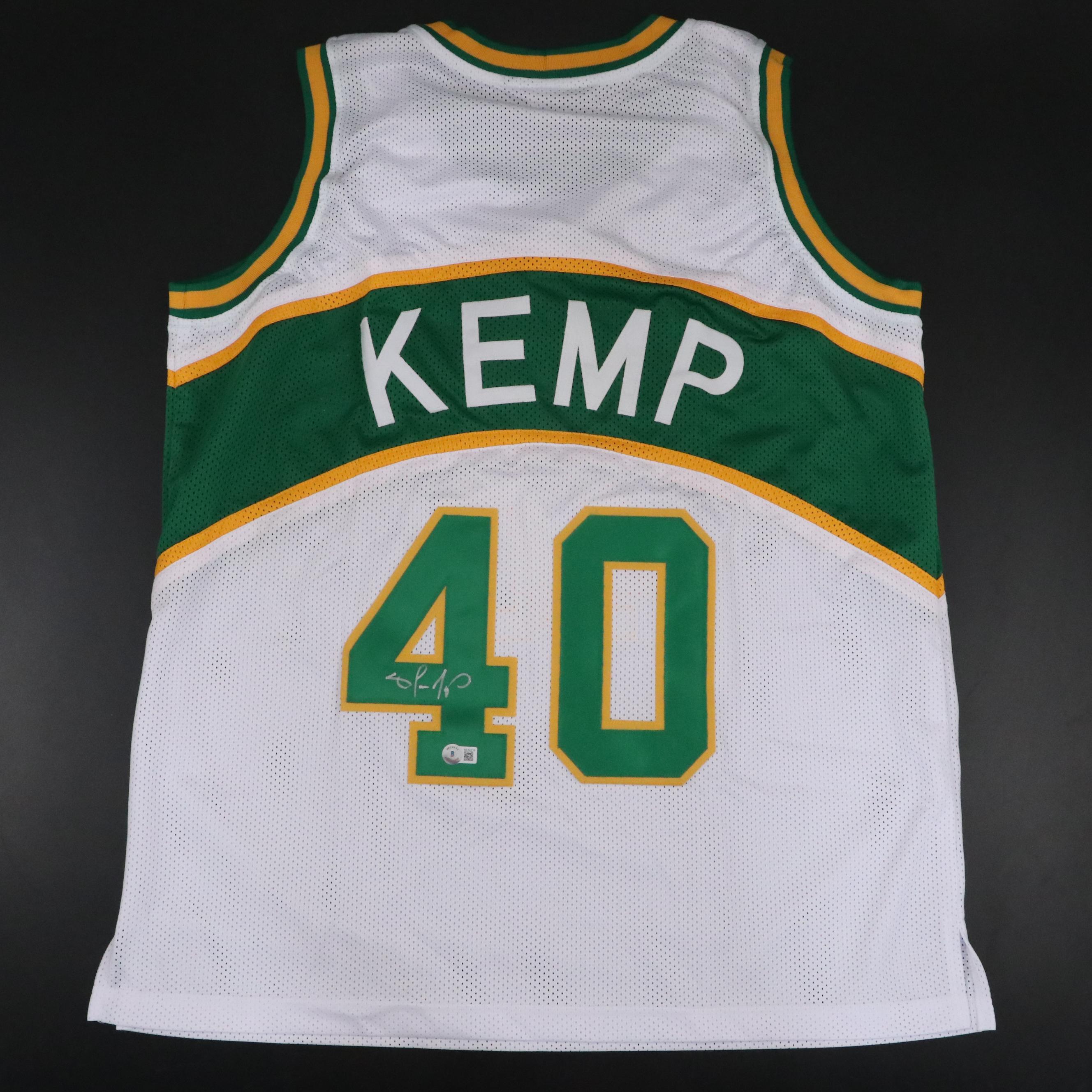Dominique Wilkins and Shawn Kemp Signed Basketball Jerseys