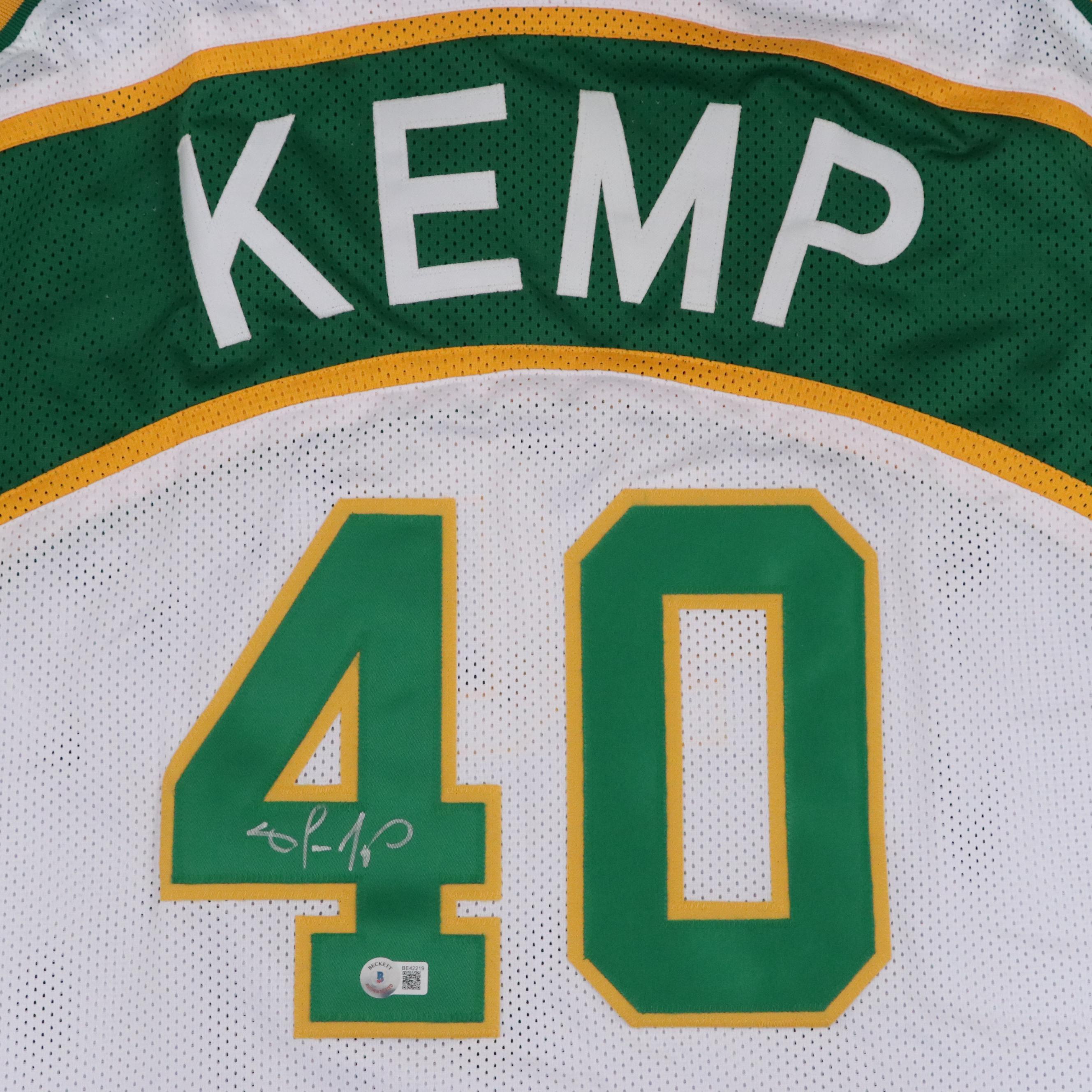 Dominique Wilkins and Shawn Kemp Signed Basketball Jerseys