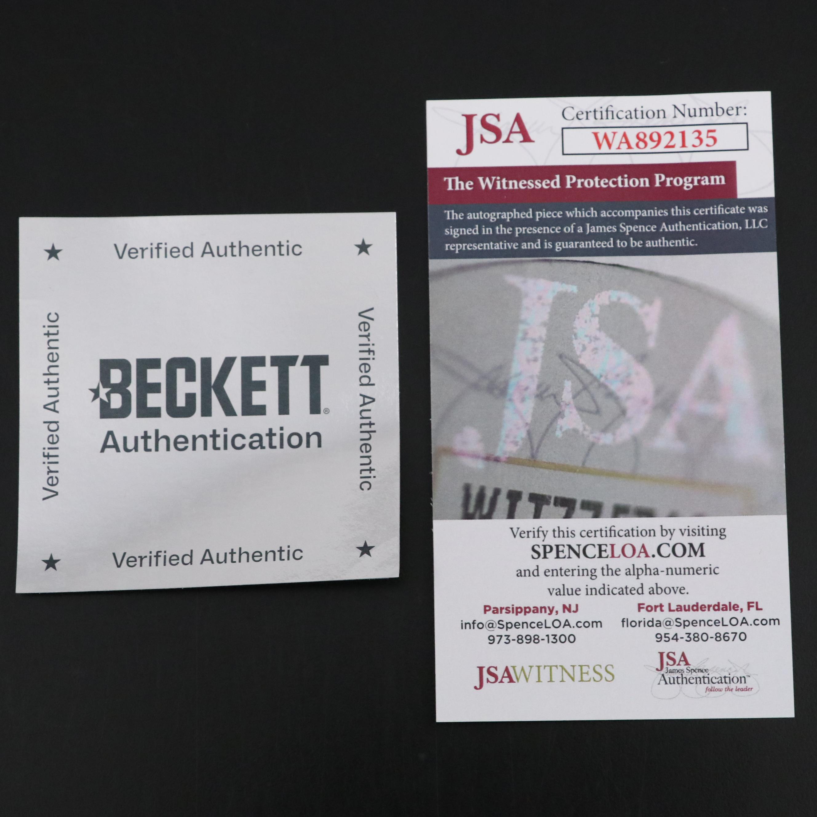 Dominique Wilkins and Shawn Kemp Signed Basketball Jerseys