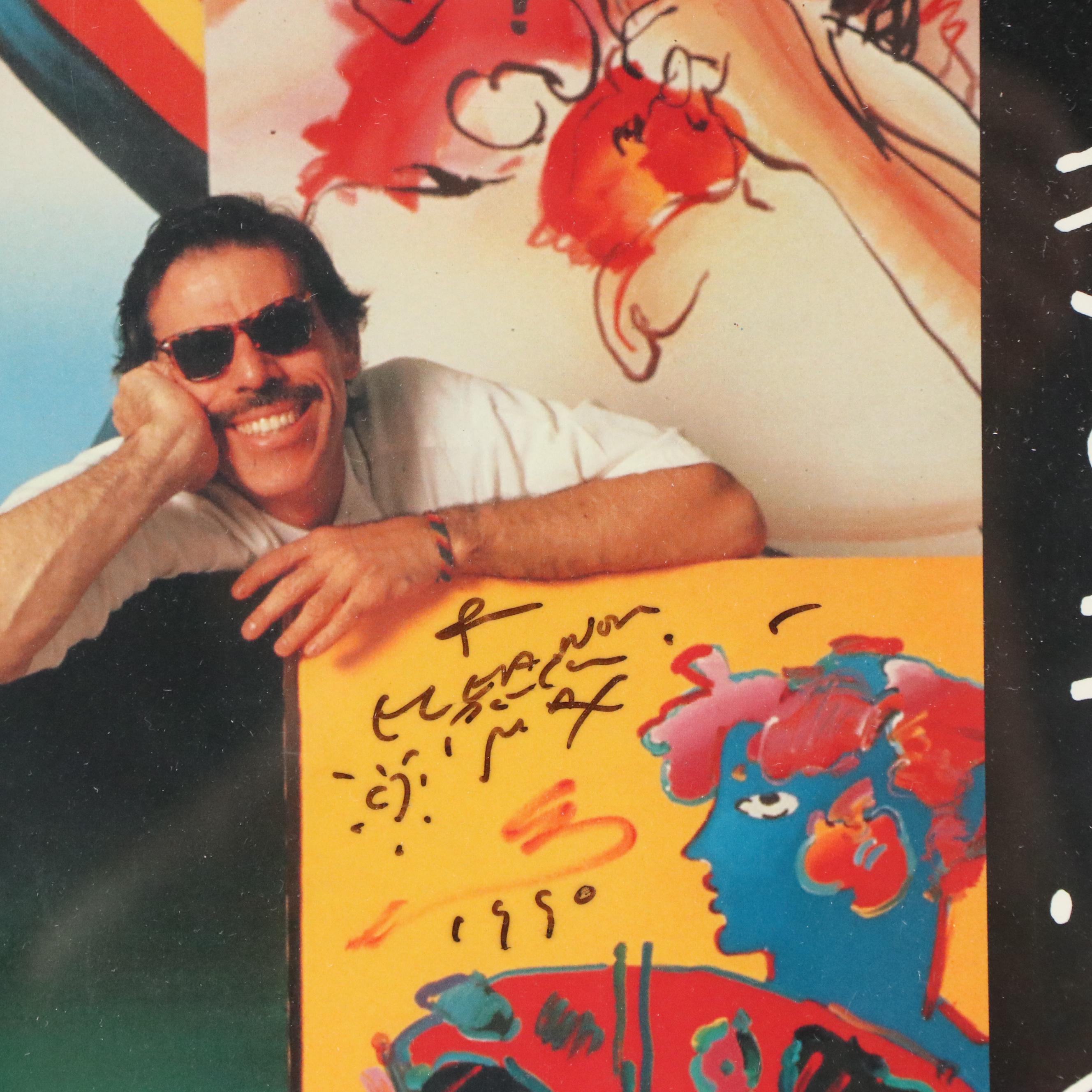 Offset Lithograph Peter Max Poster, 1990