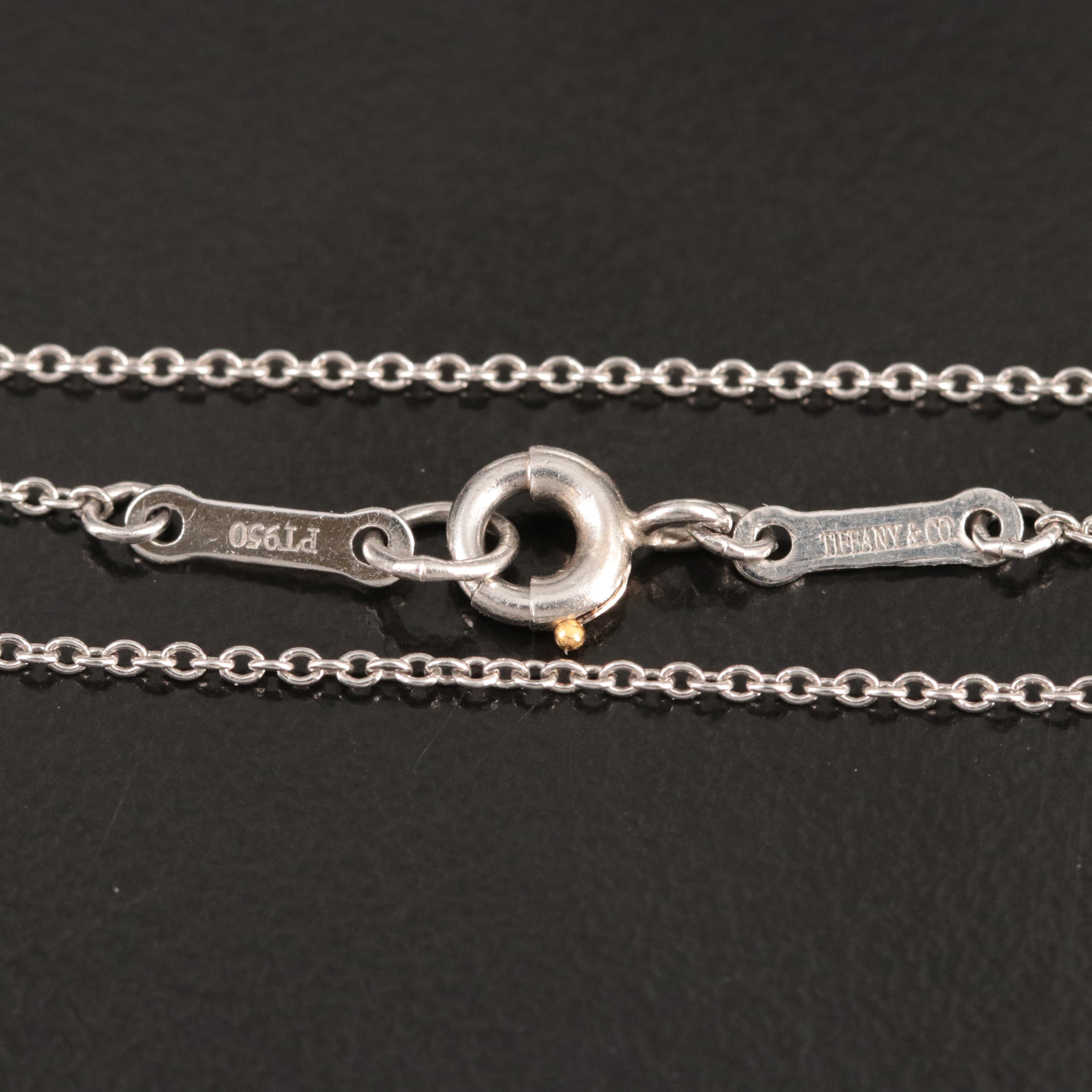 Elsa Peretti for Tiffany & Co. Platinum Diamond Cross Necklace