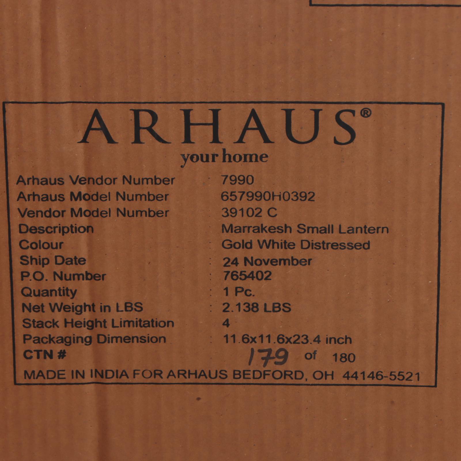 Arhaus "Marrakesh" Pierced Distressed Finish Metal Pendants Lights