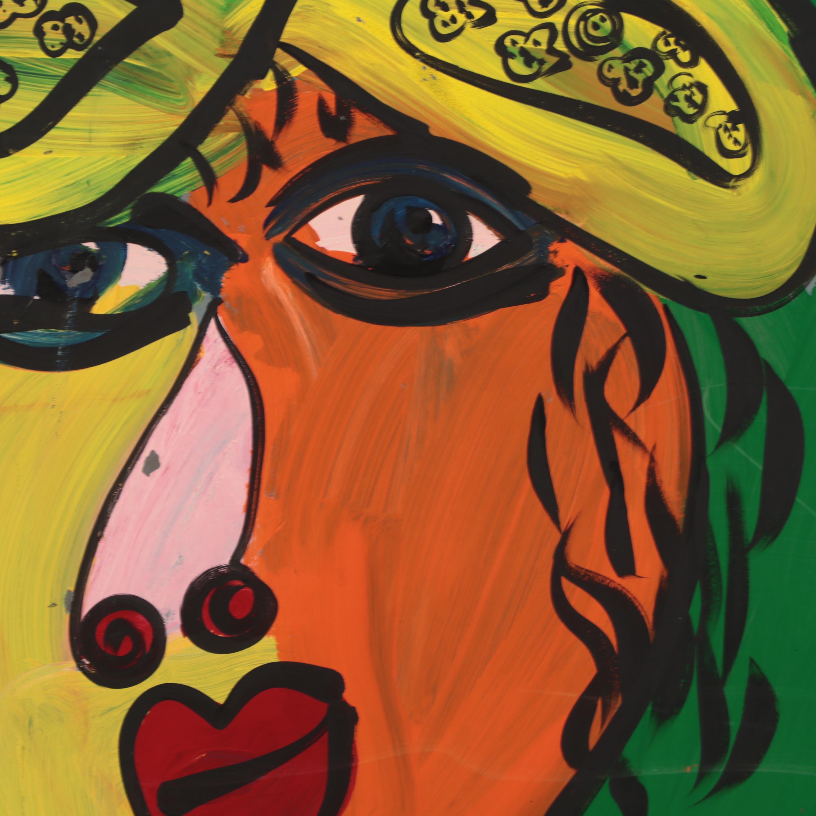 Peter Keil Large-Scale Abstract Figurative Acrylic Painting