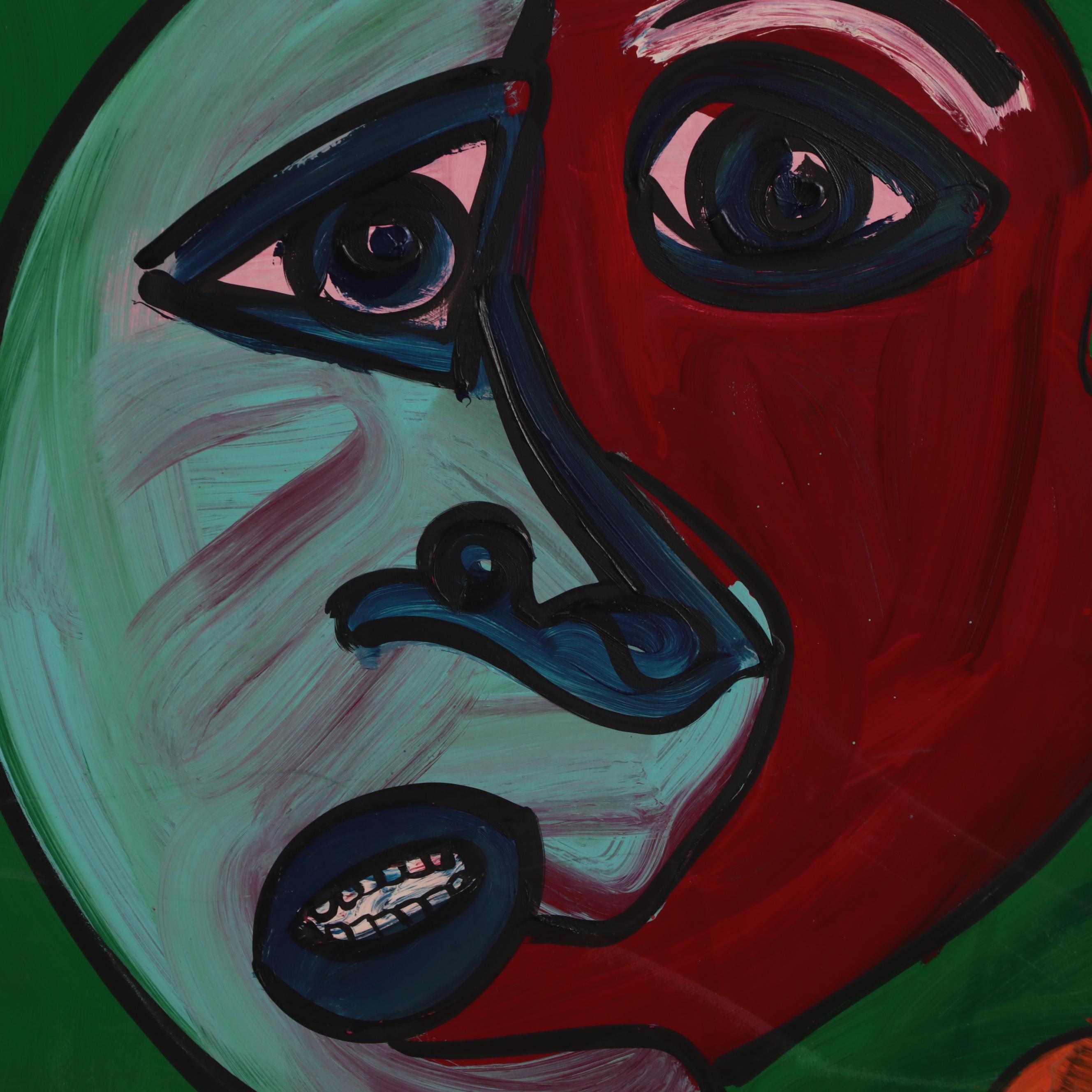 Peter Keil Large-Scale Abstract Figurative Acrylic Painting