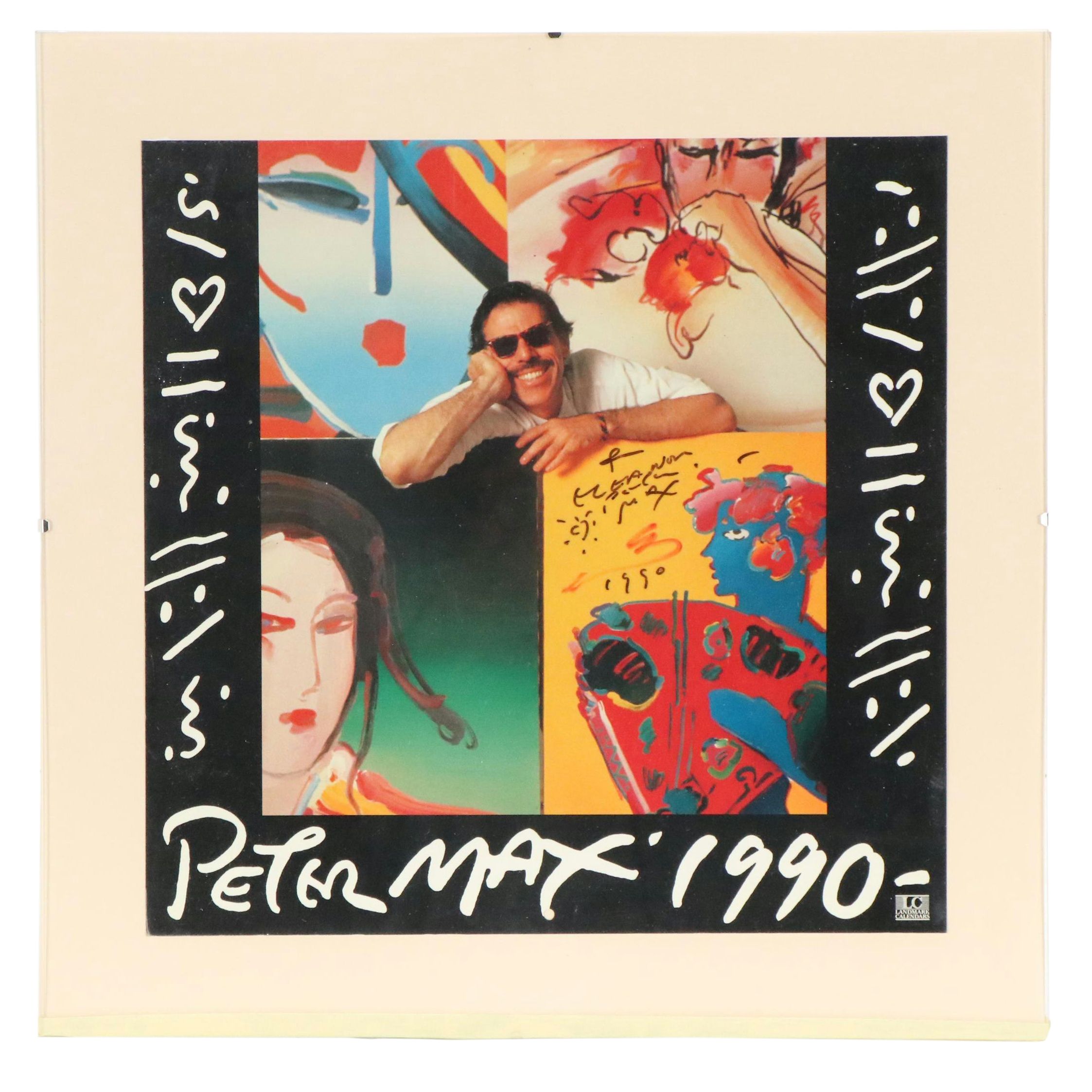 Offset Lithograph Peter Max Poster, 1990